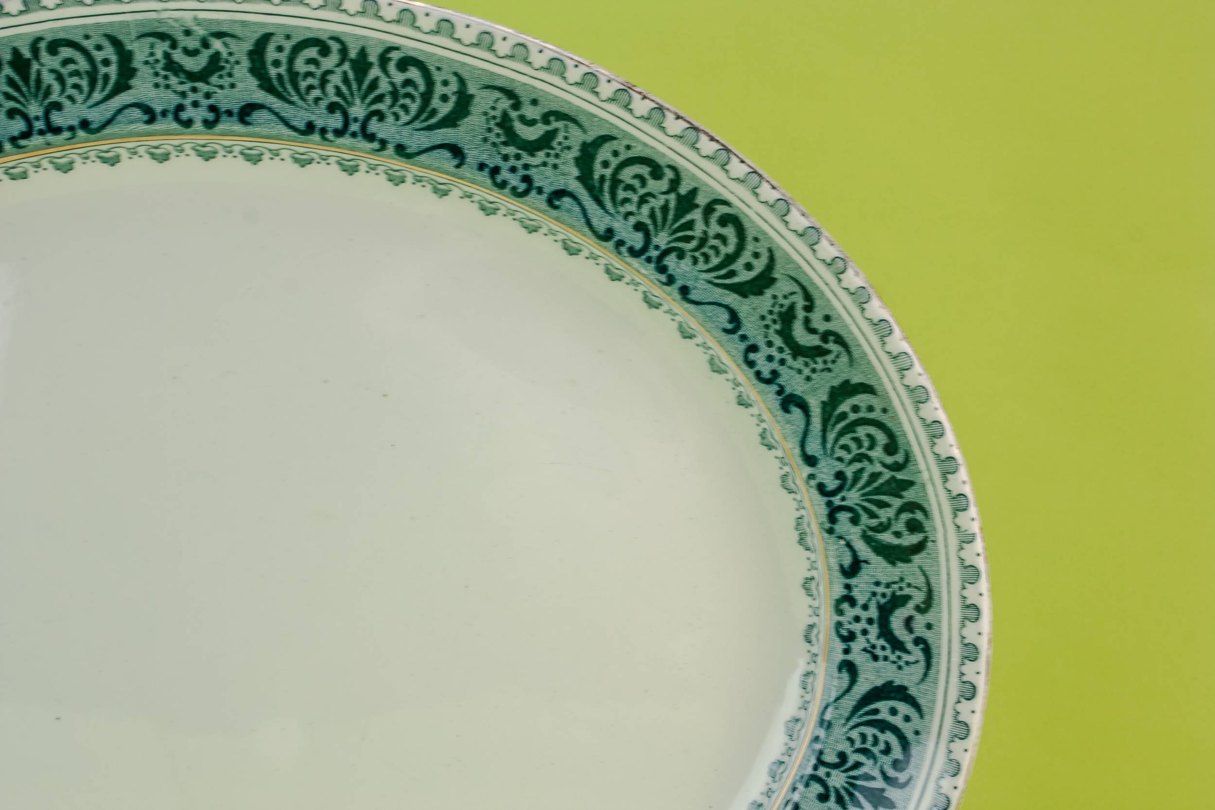Antique Large Pottery — Arts & Crafts pottery platter 1