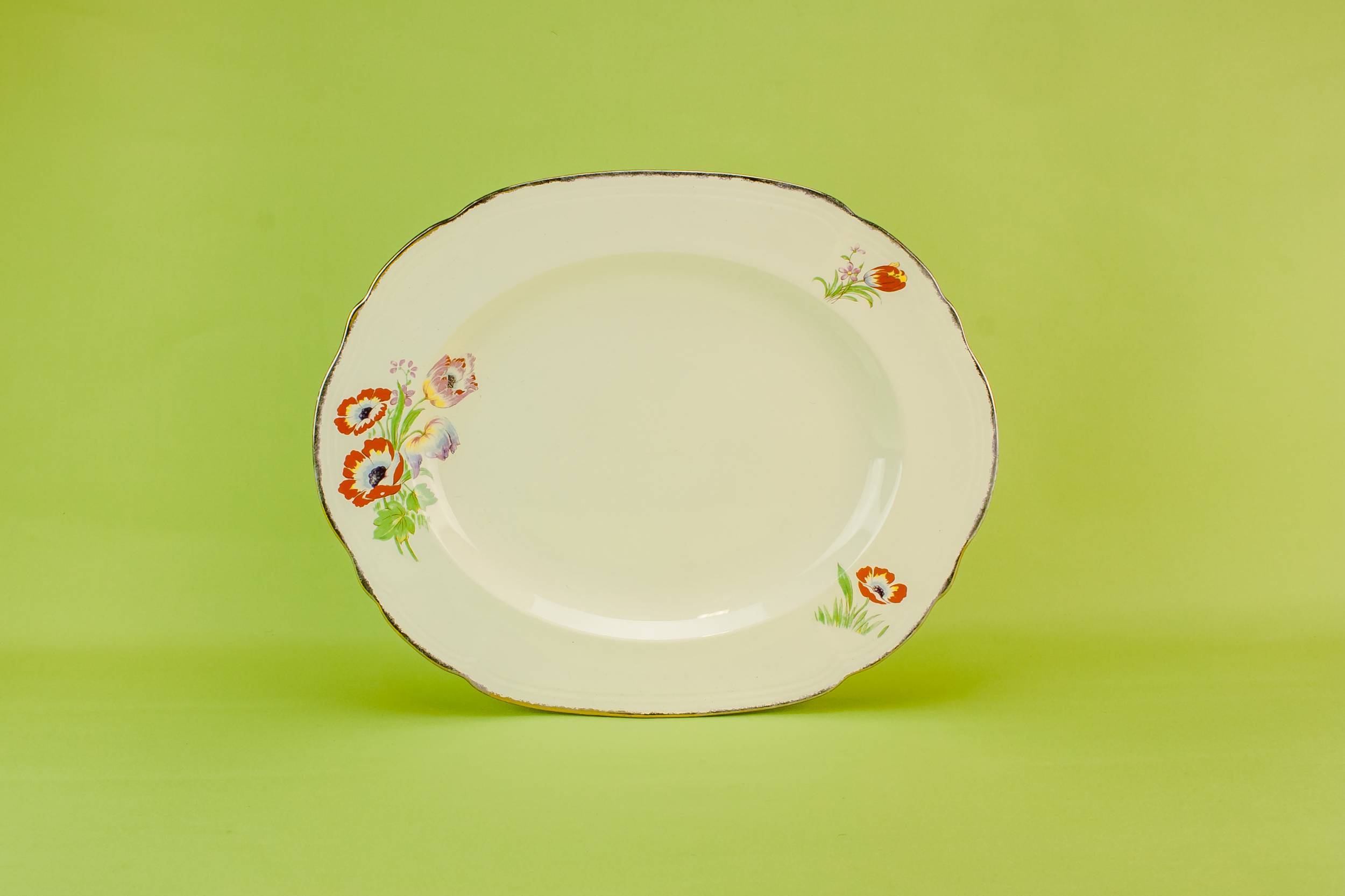 Elegant Vintage Alfred — Art Deco tulips platter