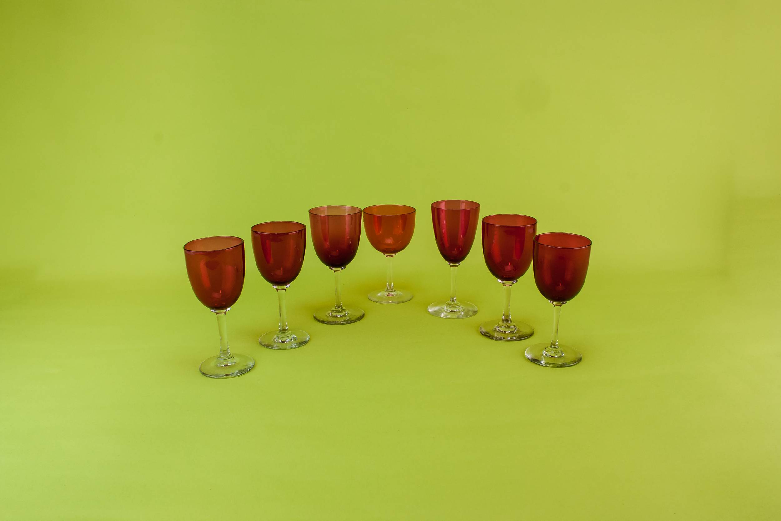 Large Blown Kitchen — 7 stem port glasses