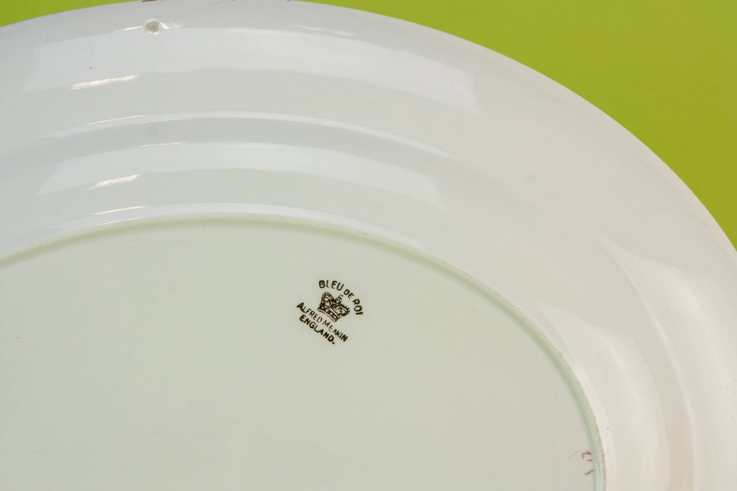 Blue And White — Large blue border platter 2