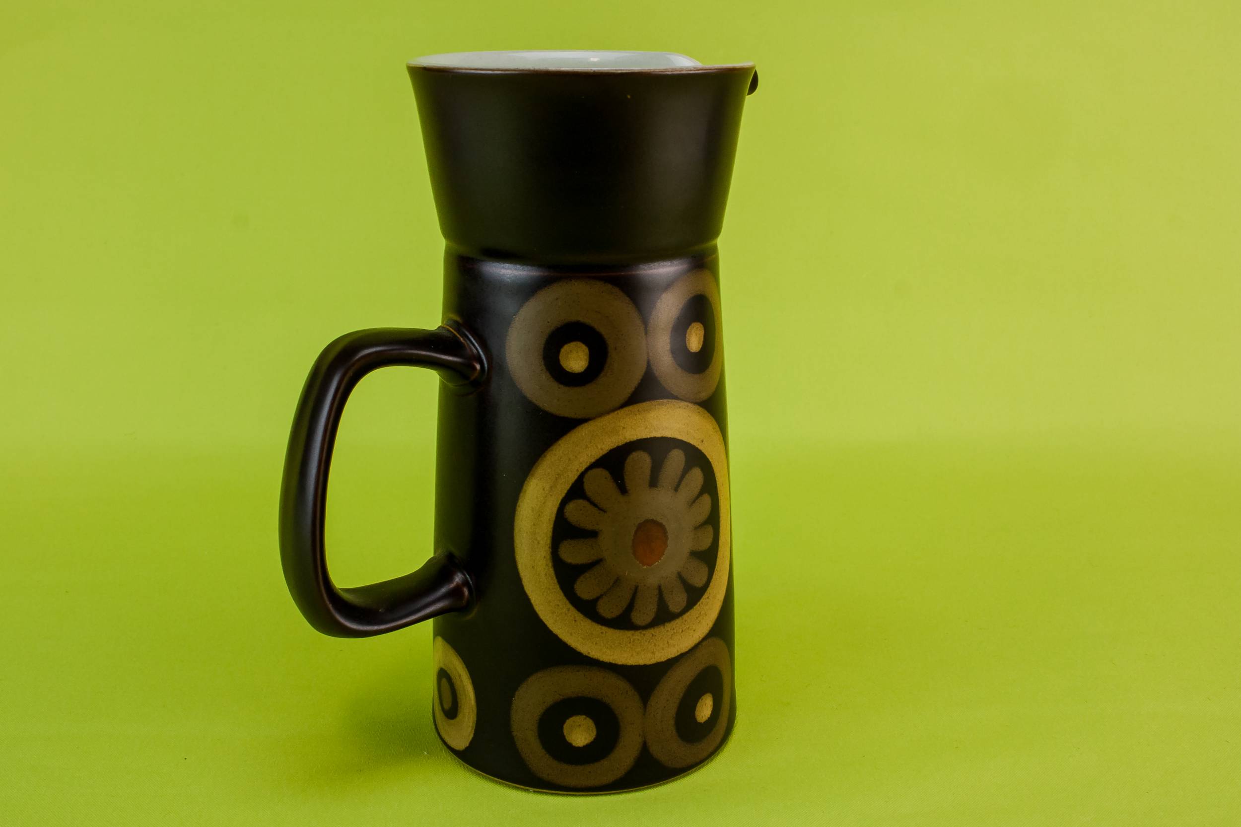 Vintage Pottery Denby — Brown pottery jug 1