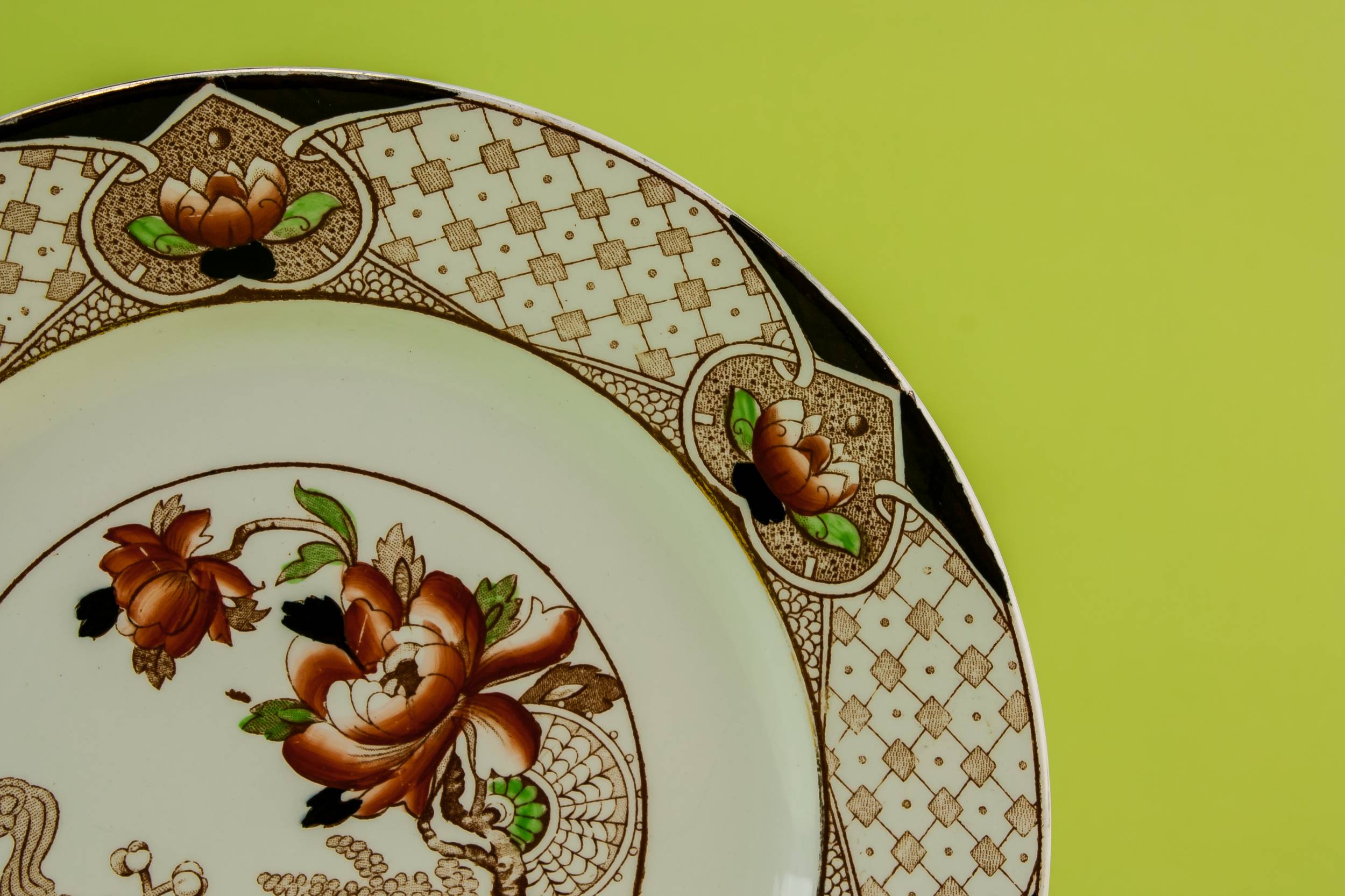Vintage Art Deco — 4 Art Deco dessert plates 1