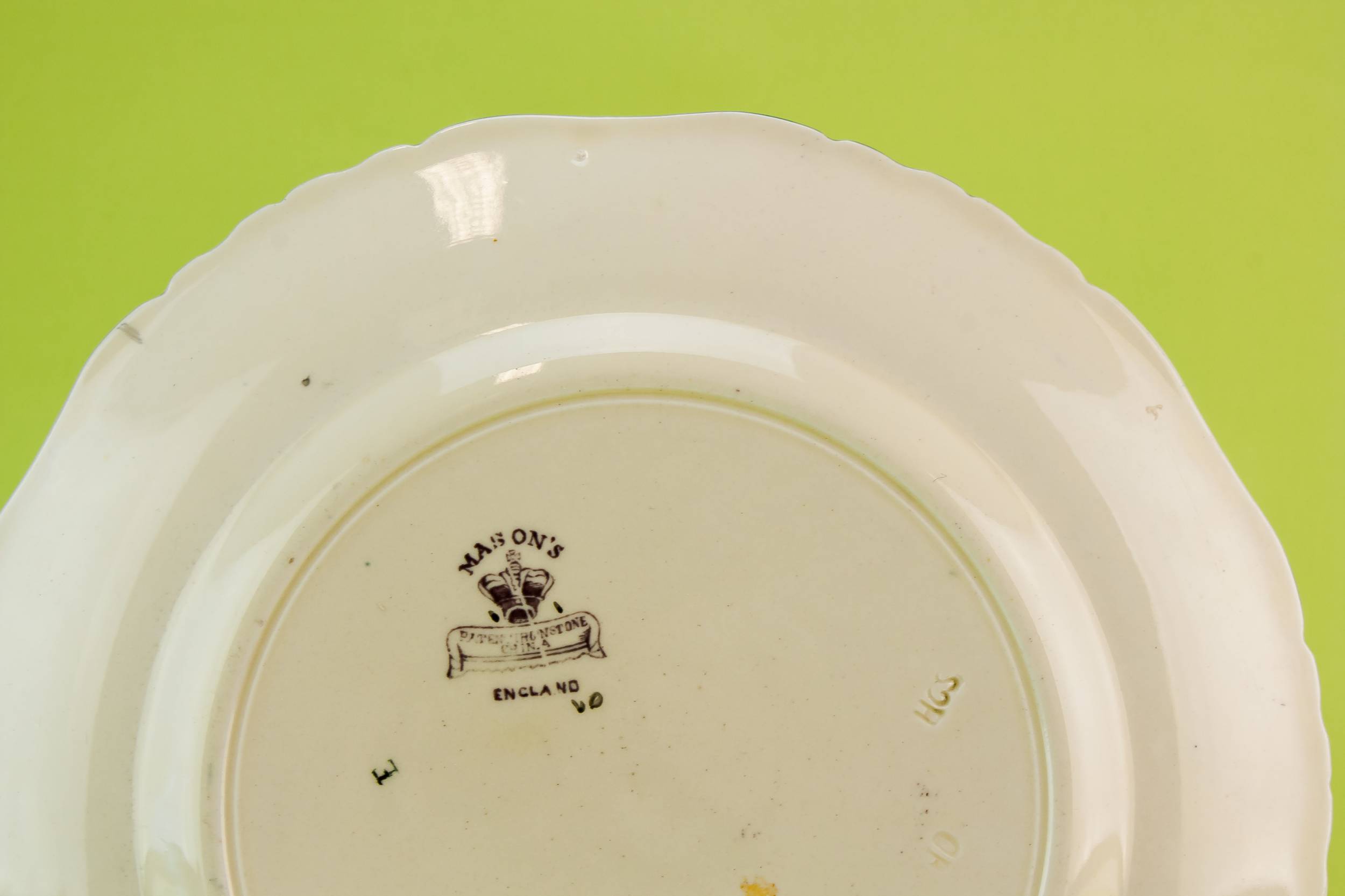 Antique Victorian Ironstone — Masons ironstone serving dish 2