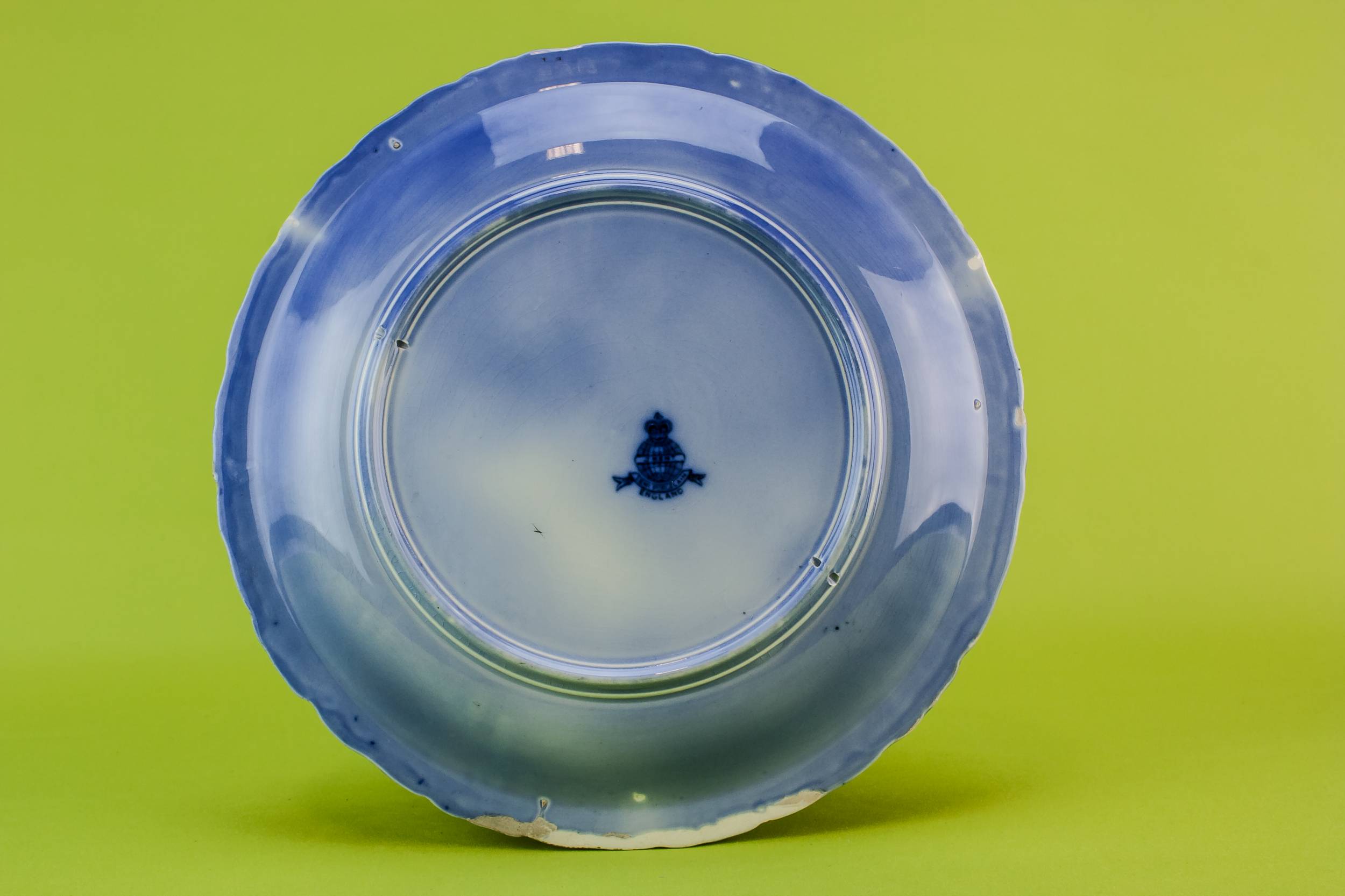Elegant Flow Blue — Blue and white serving dish 2