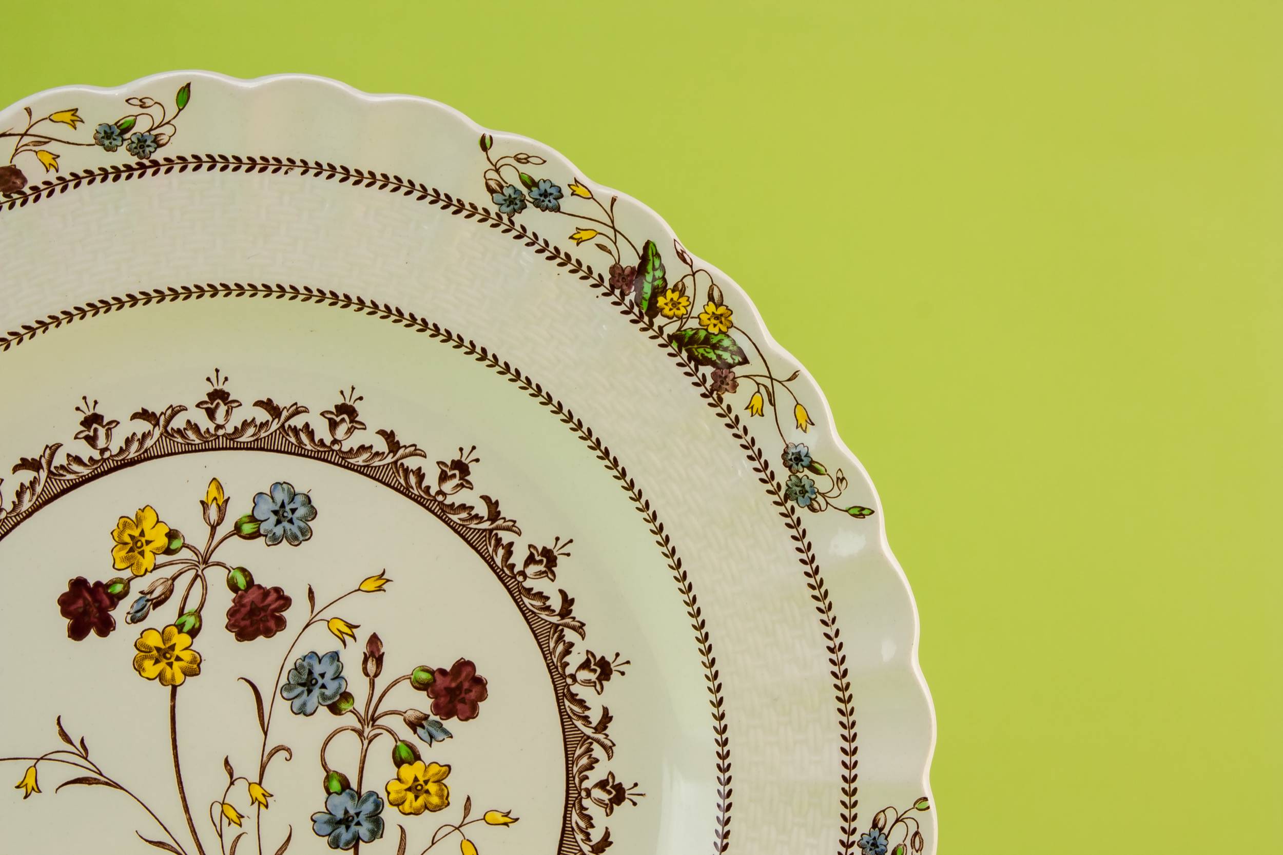 Vintage Pottery Spodes — Copeland pottery serving dish 1
