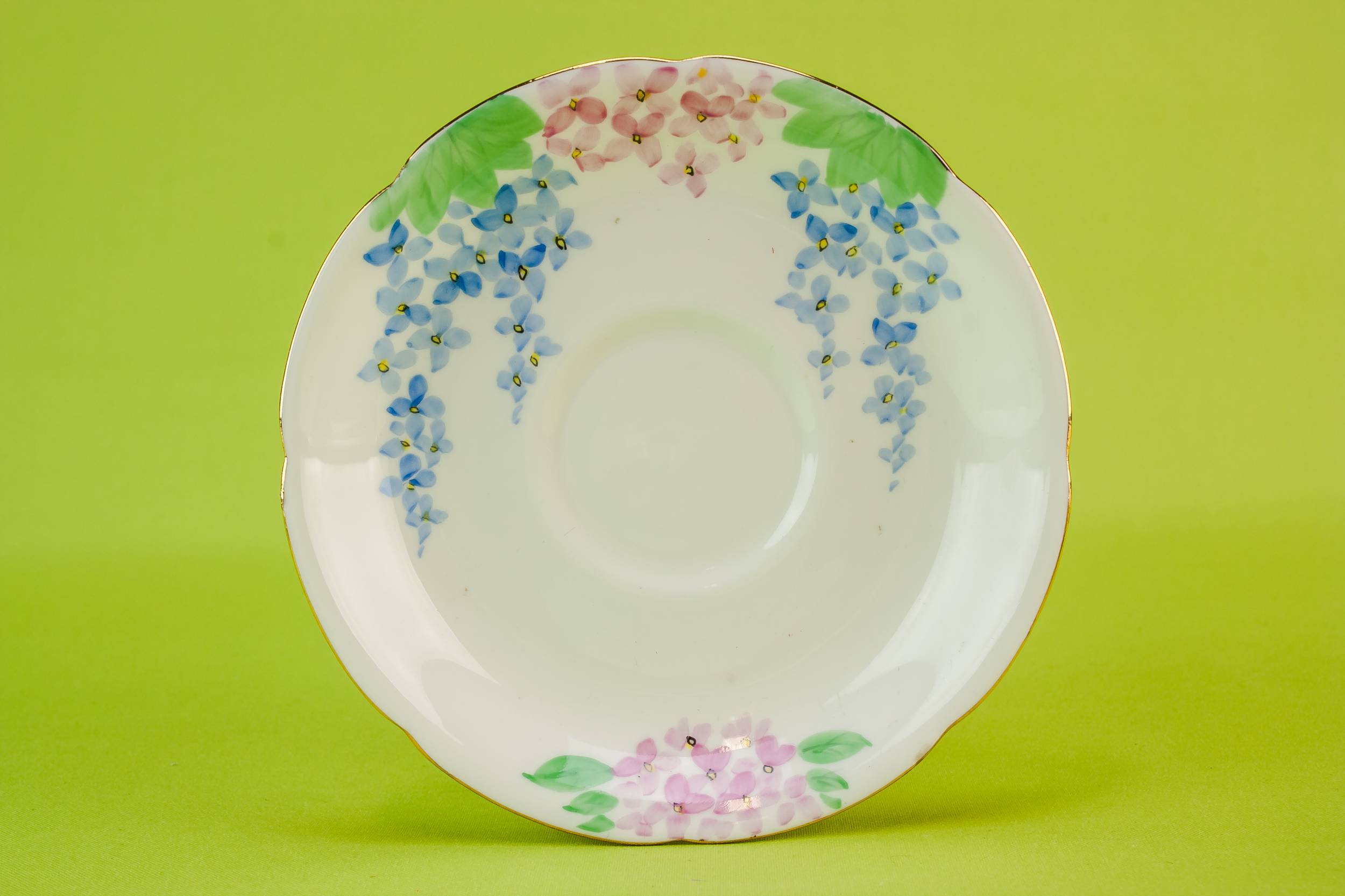 Harlequin Saucers Pottery — 6 harlequin tea saucers 2