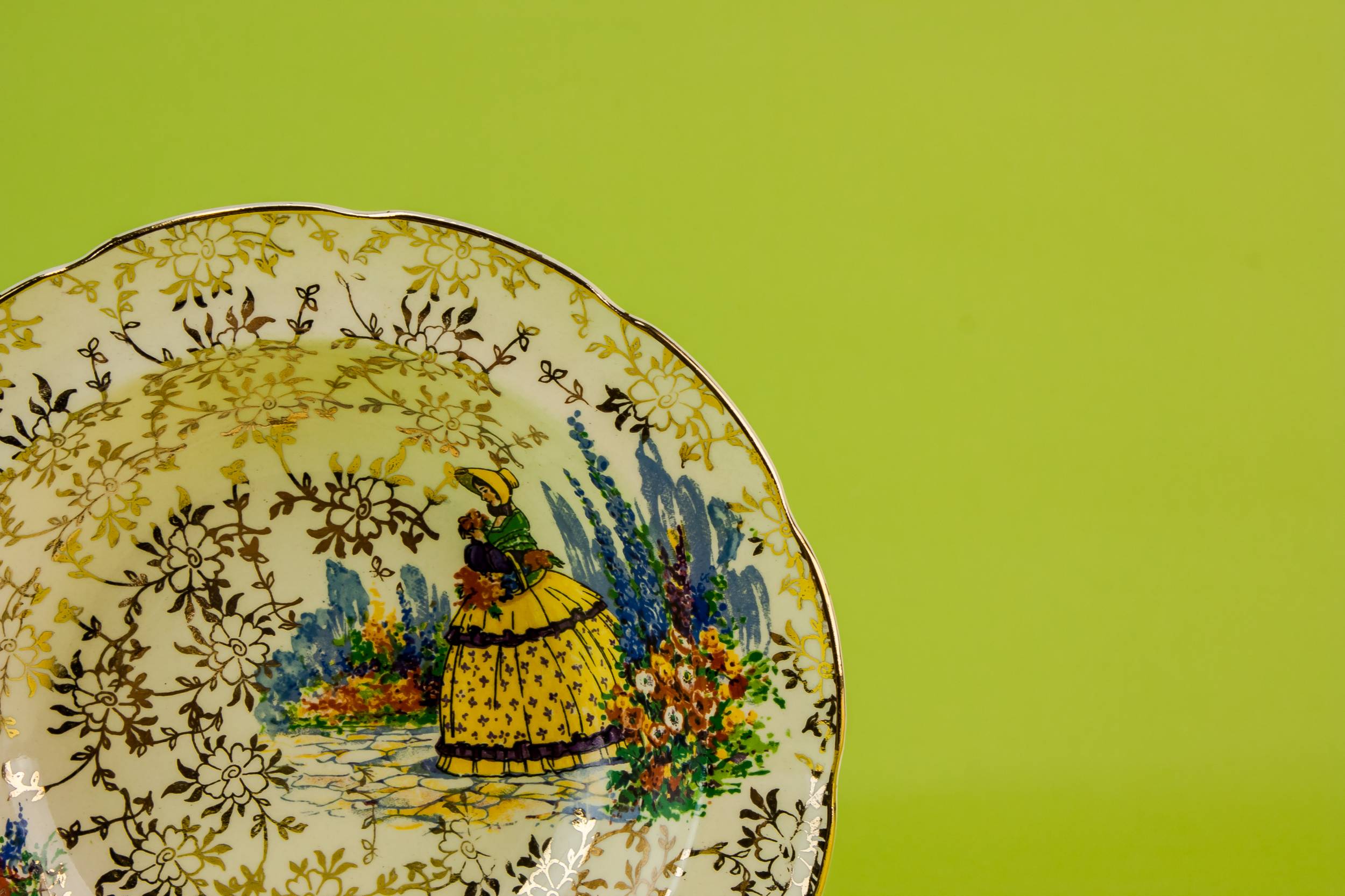Classical Vintage Floral — 6 Art Deco dessert bowls 1