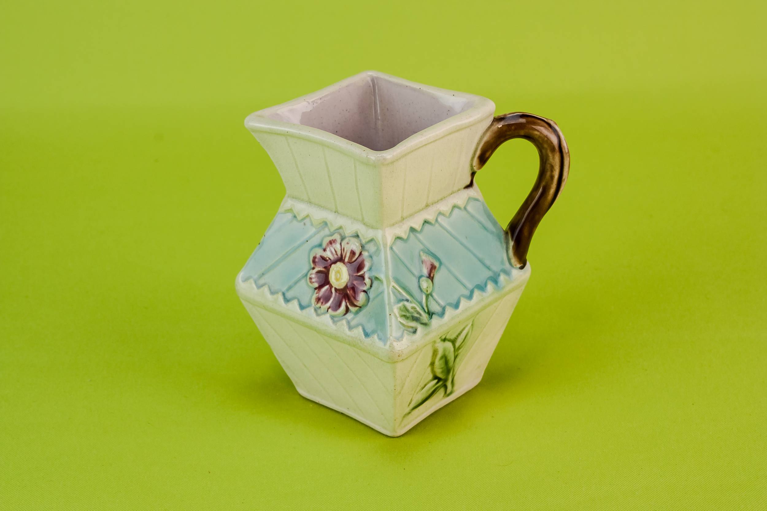 Unusual Aesthetic Movement — Majolica creamer