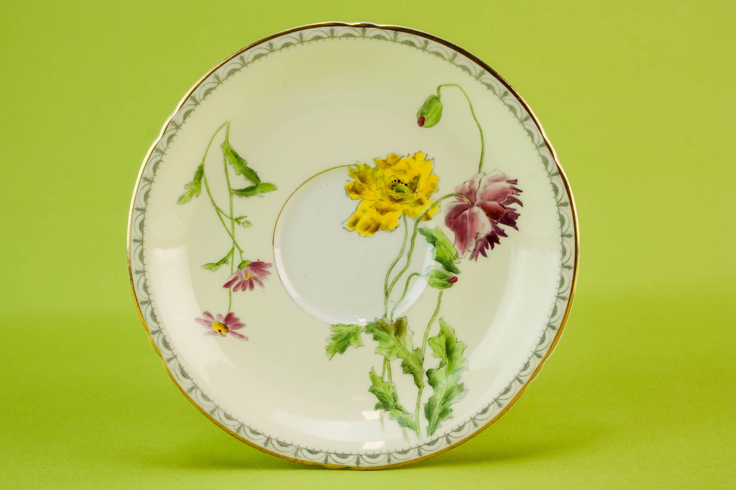 Harlequin Saucers Pottery — 6 harlequin tea saucers 5