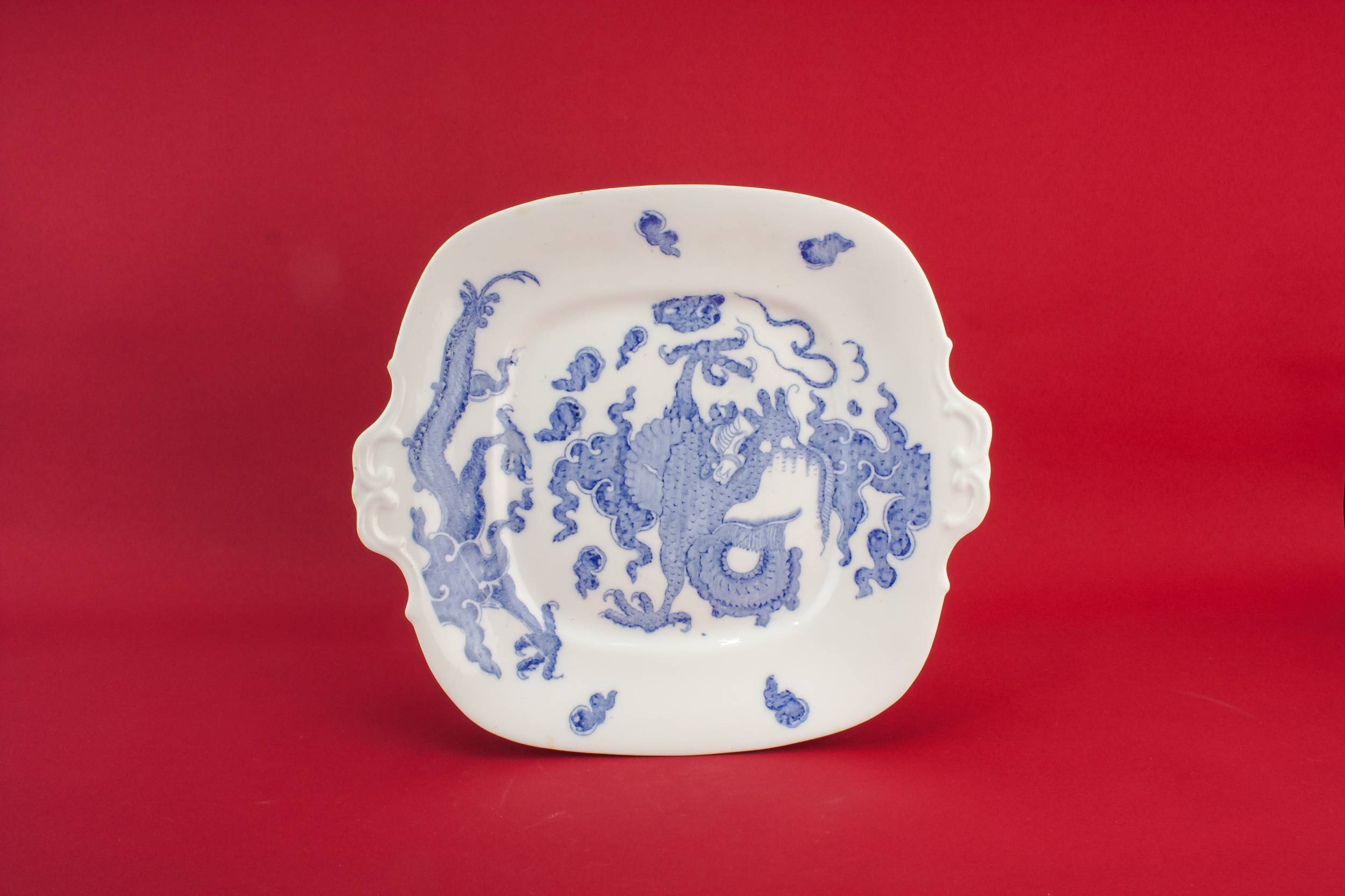 Vintage Bone China — Dragons serving dish
