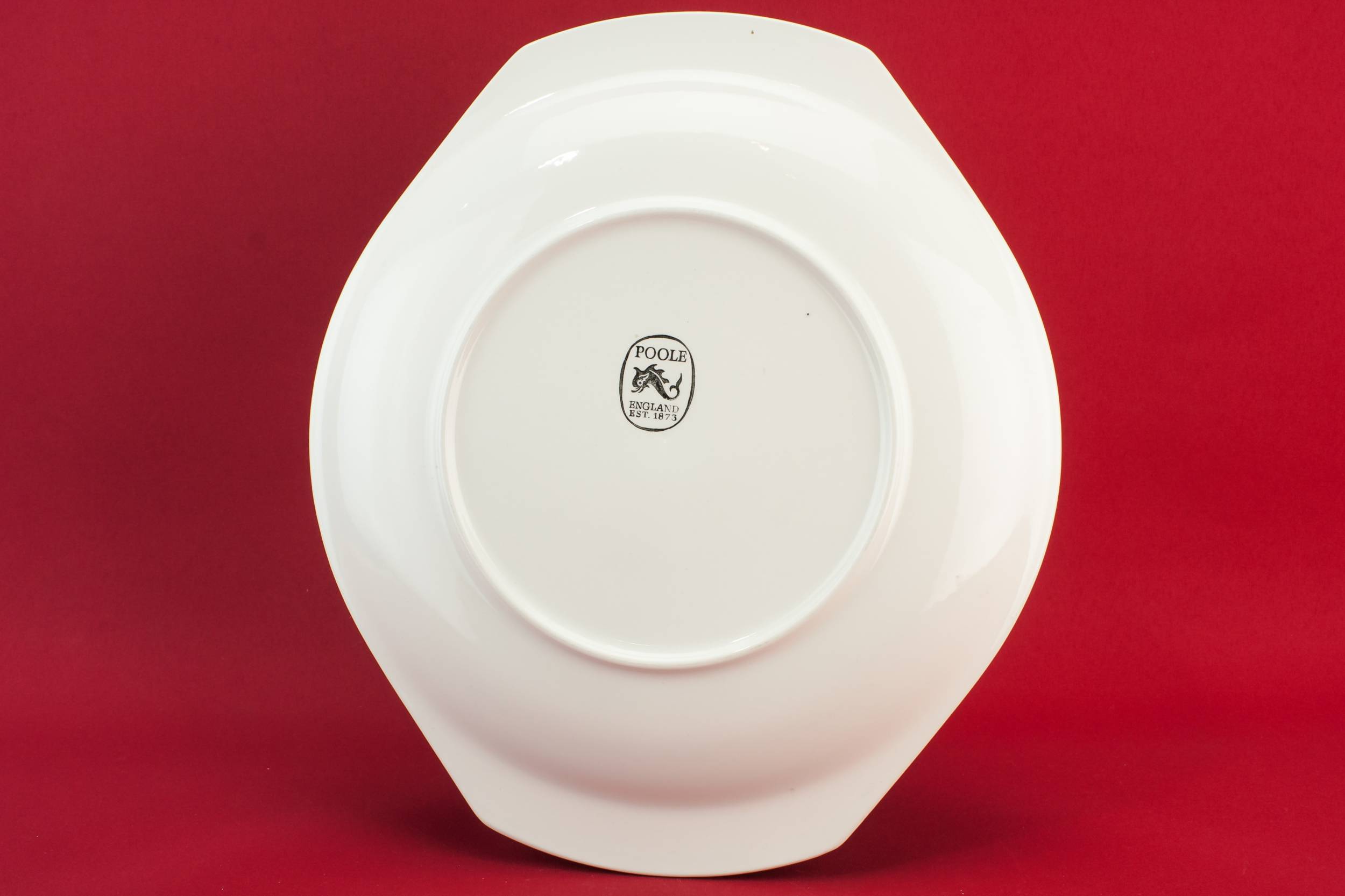 Retro Stylish Shark — Poole pottery serving dish 2