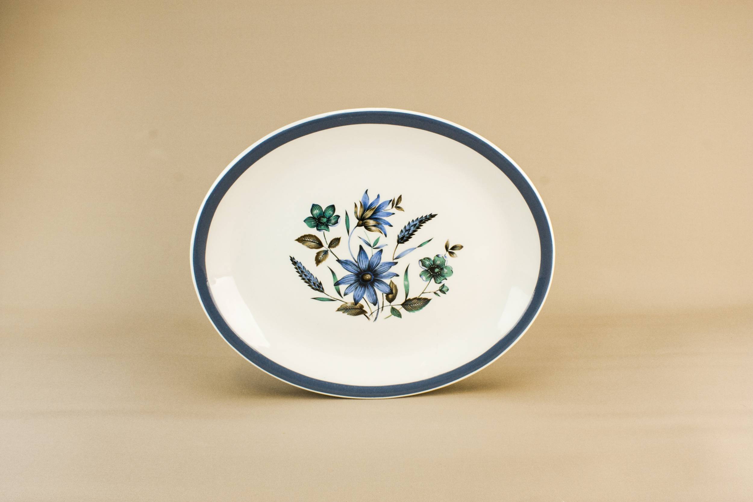 Elegant Modernist Floral — Alfred Meakin pottery platter