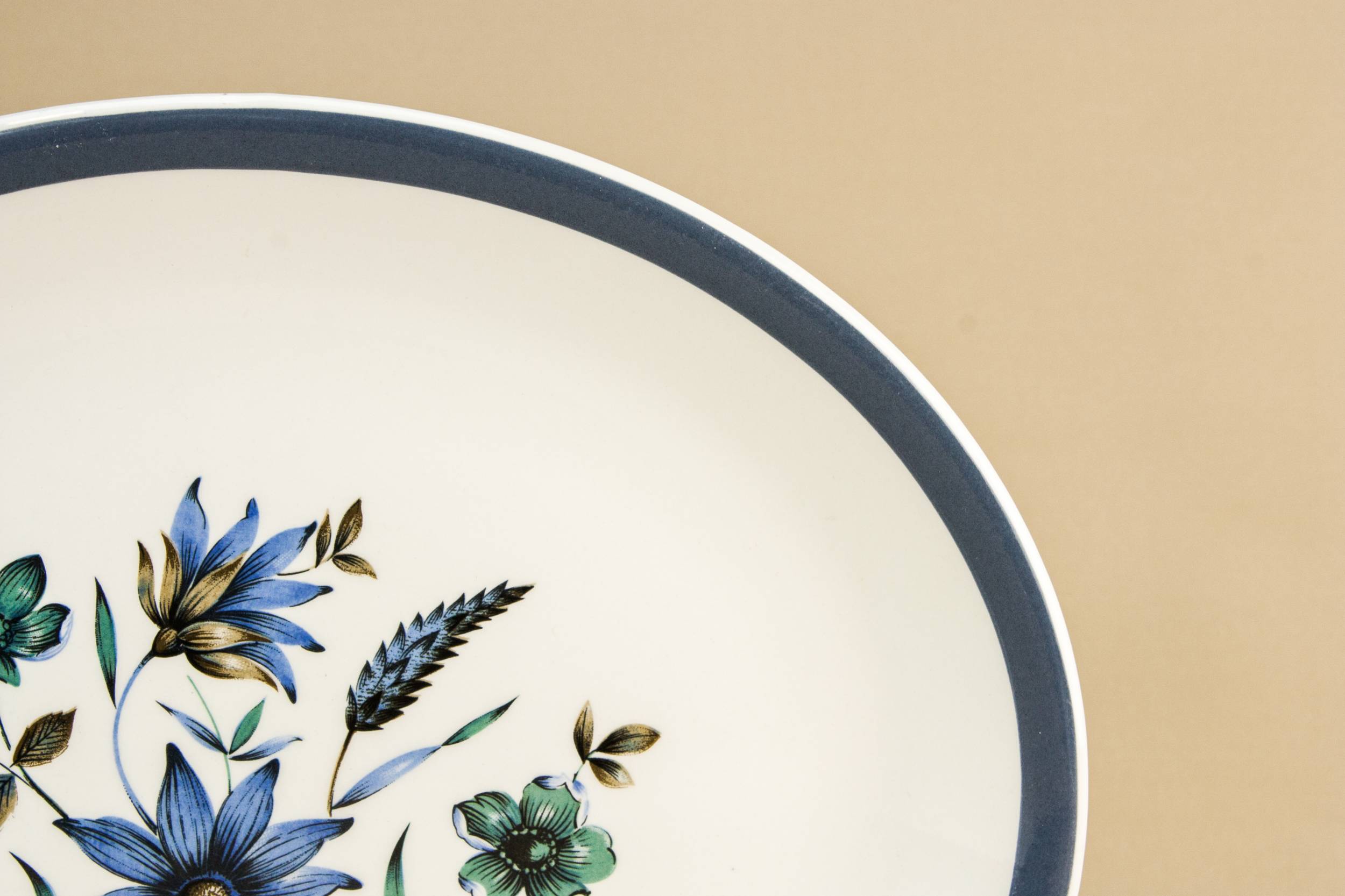 Elegant Modernist Floral — Alfred Meakin pottery platter 1