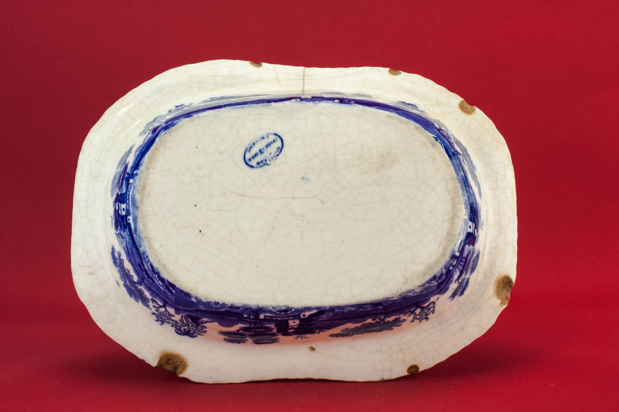 High Victorian Antique — Blue and white bowl 2