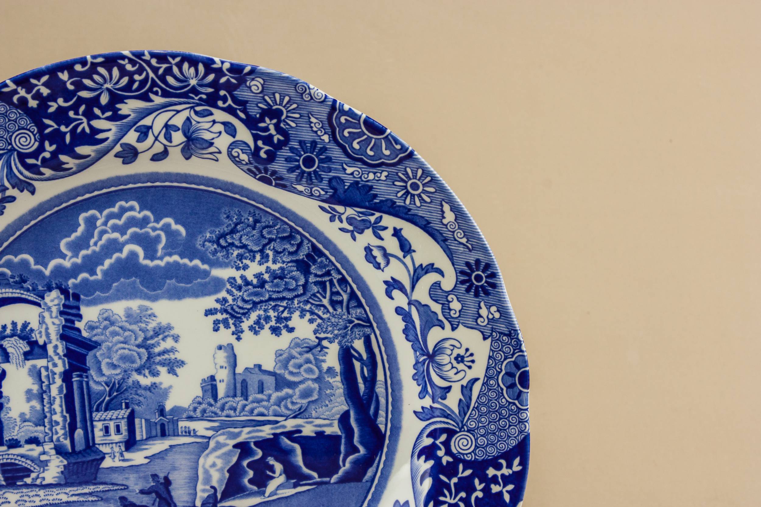Retro Pottery Spodes — Blue and white bowl 1