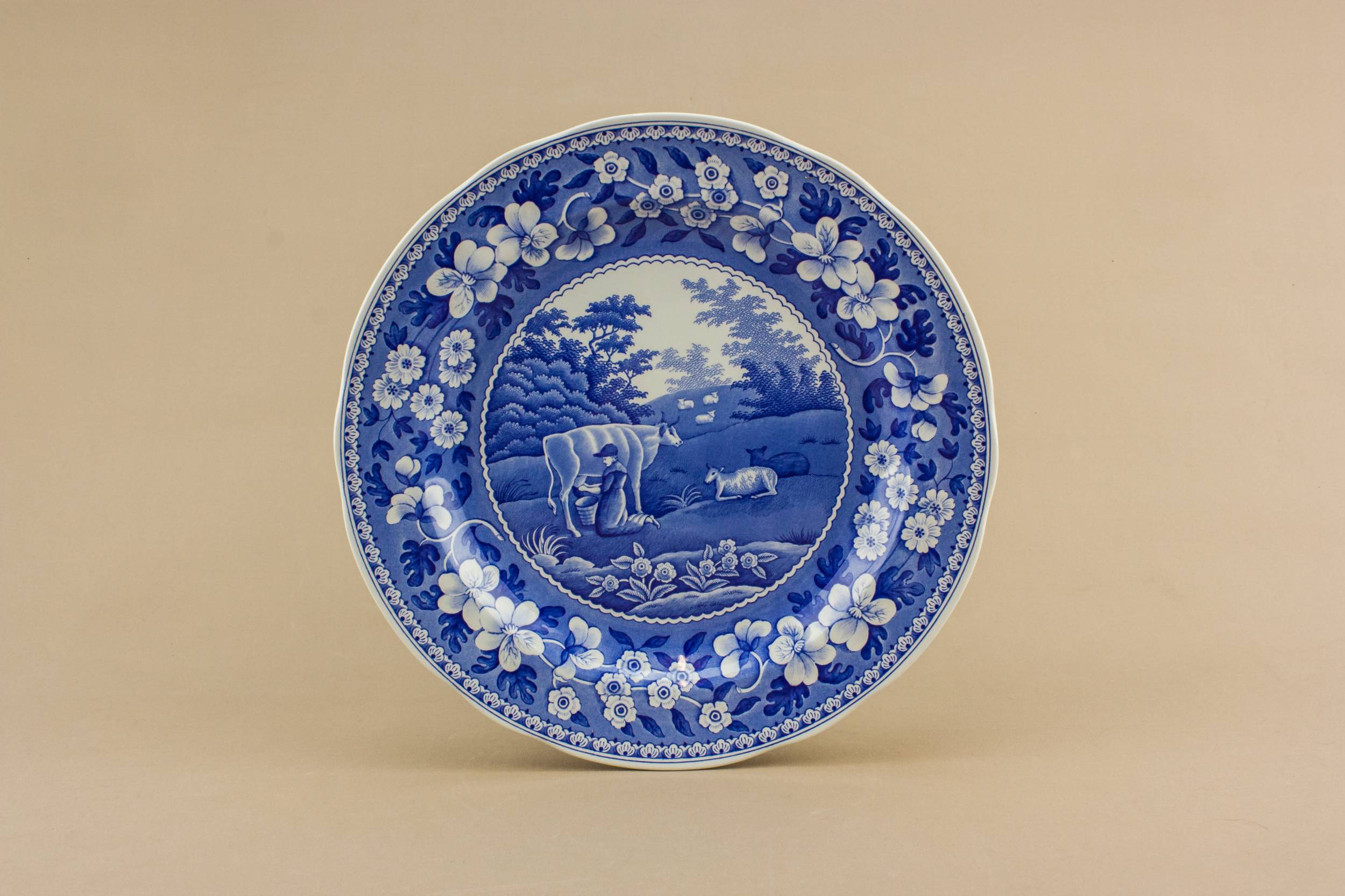 Blue Spectacular Milk — Blue and white bowl
