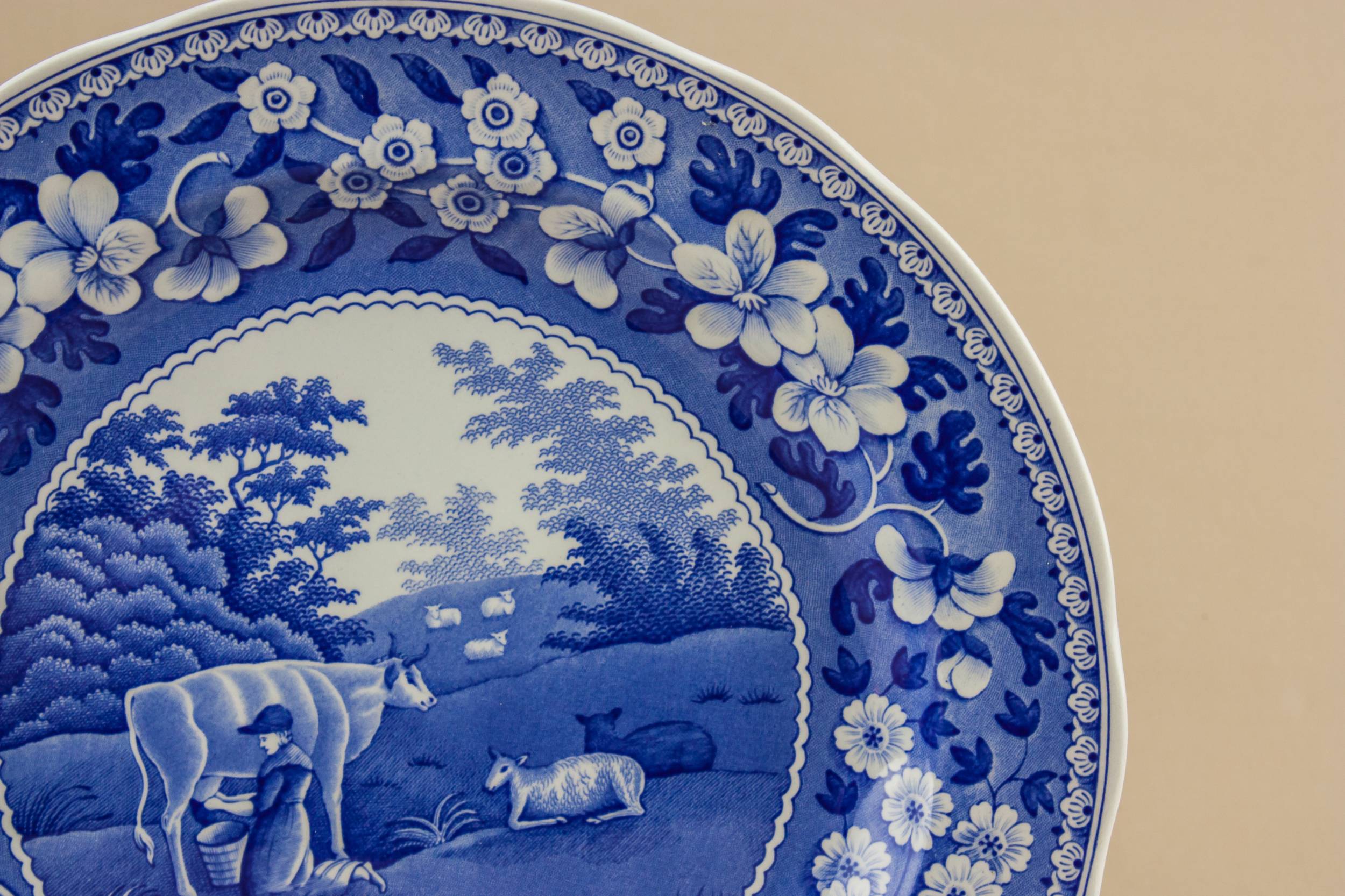 Blue Spectacular Milk — Blue and white bowl 1