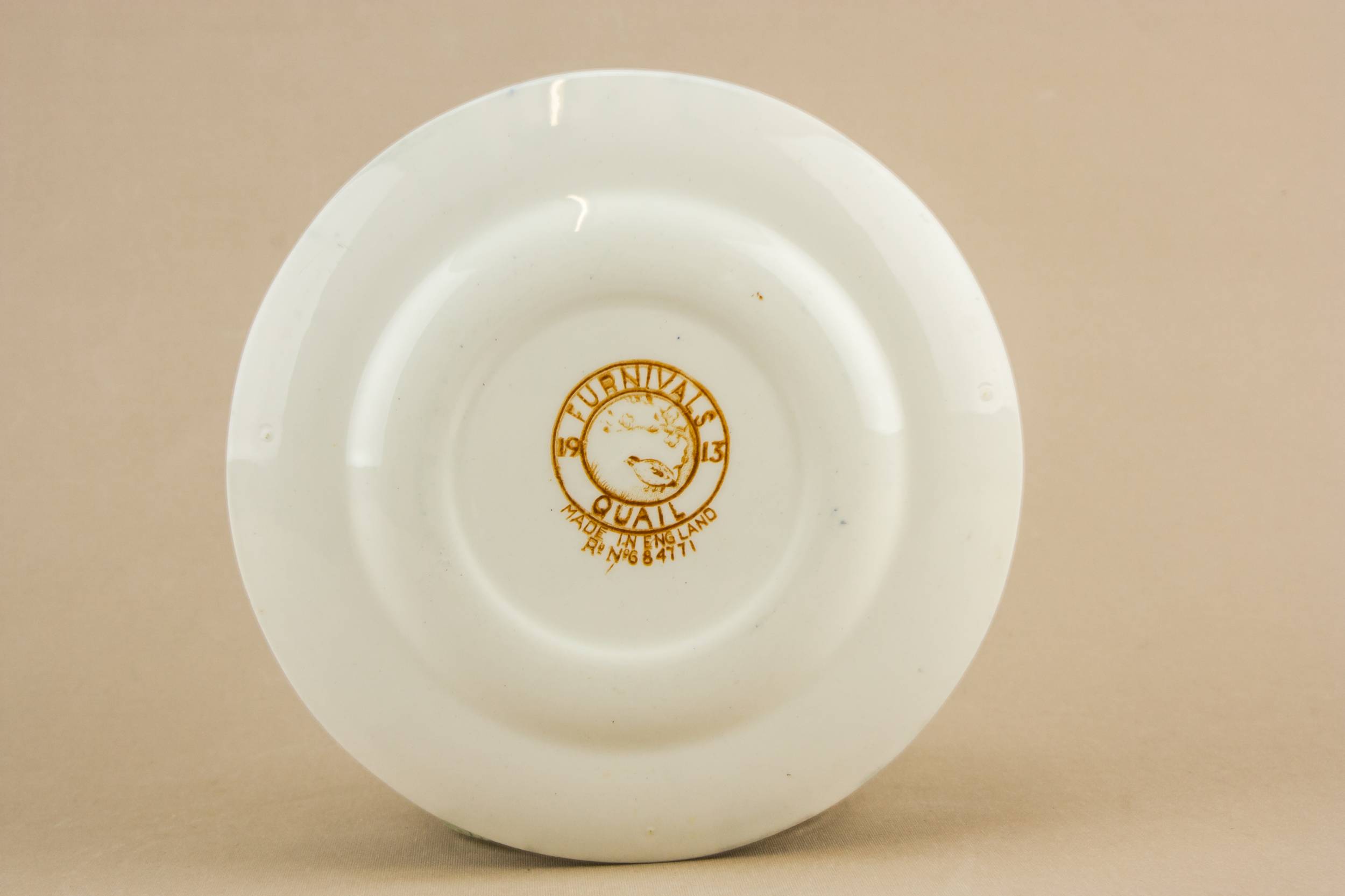Pottery Charming Quail — 5 Art Deco pottery plates 2