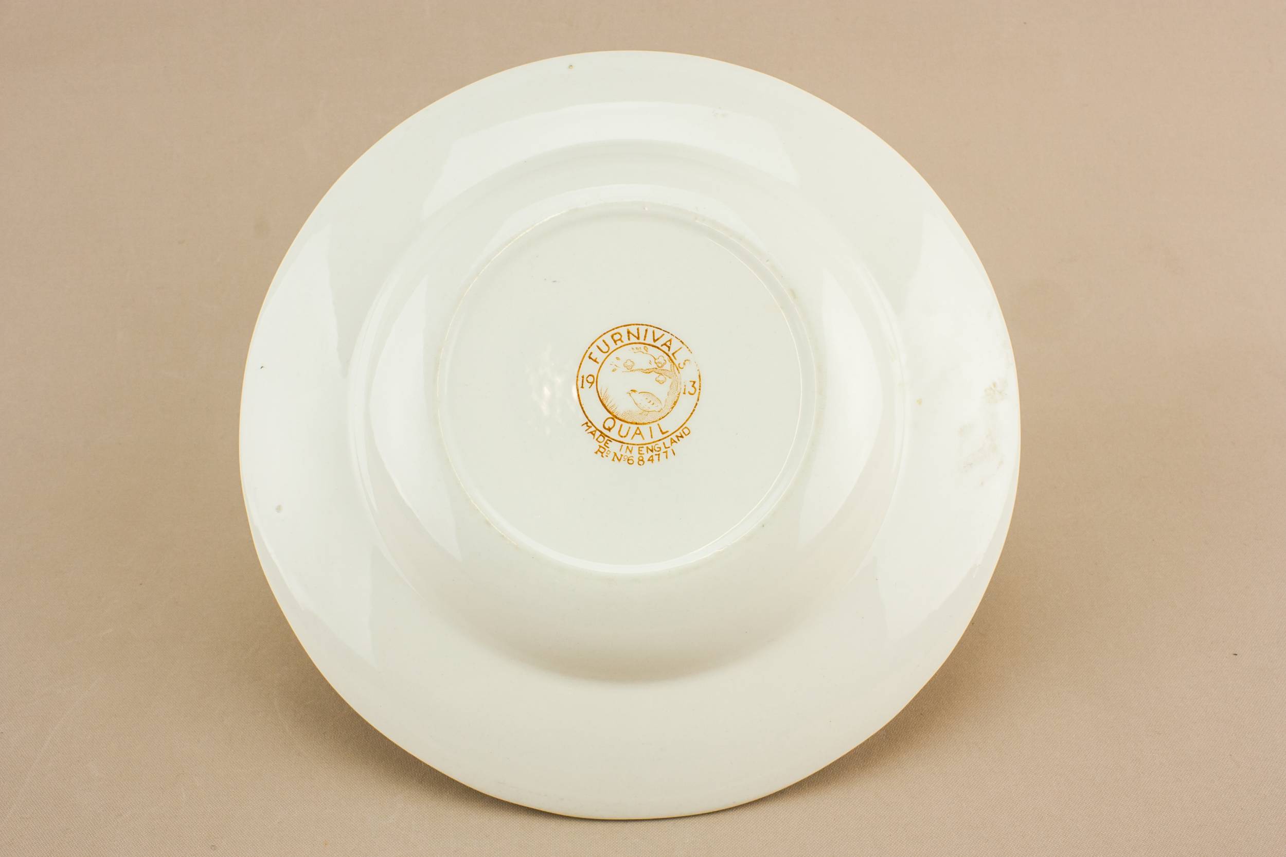 Spectacular Vintage Quail — Art Deco pottery bowl 2