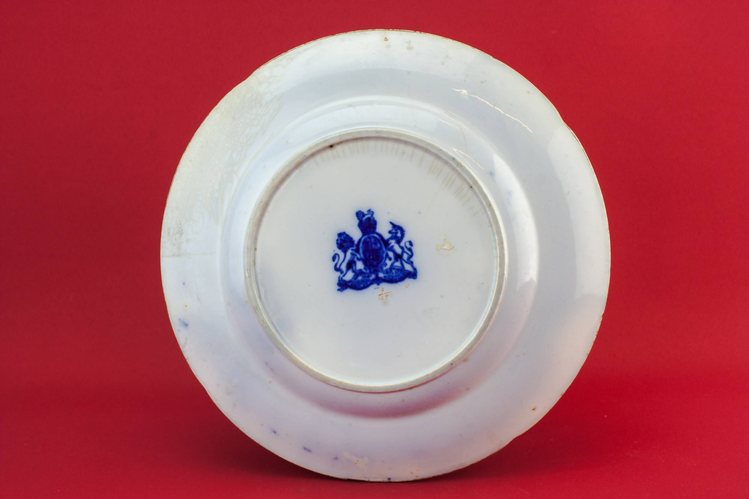 Spectacular Blue And — Flow blue serving bowl 2