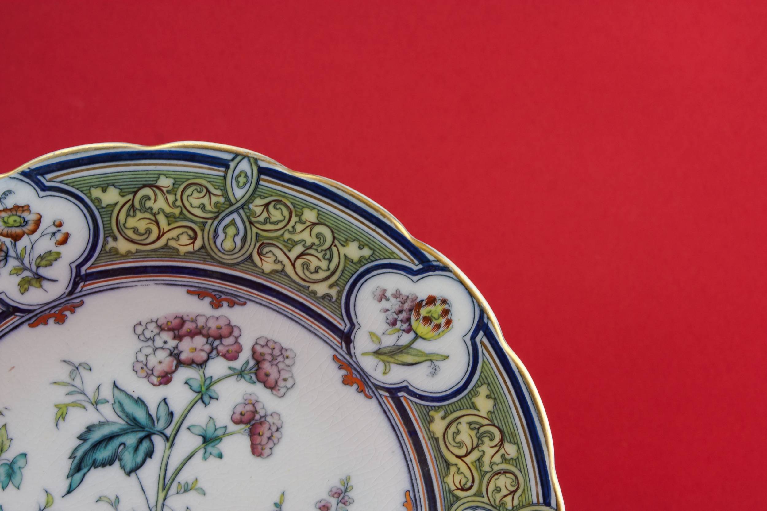 Spectacular Antique Grosvenor — Gothic Revival serving dish 1