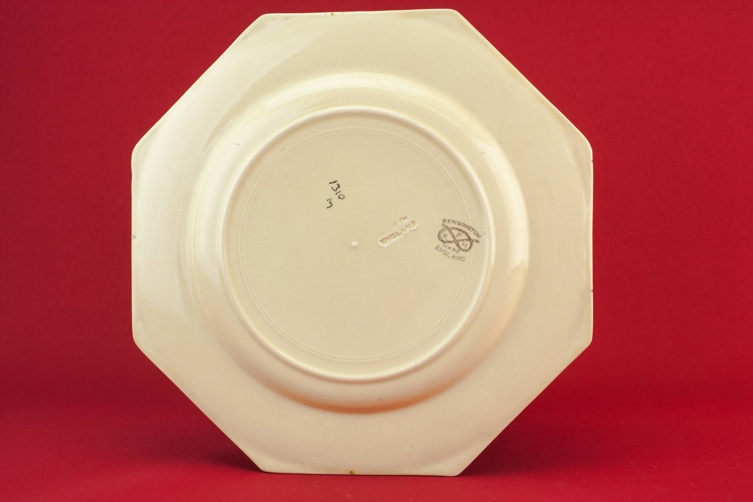 Colourful Vintage Floral — Art Deco pottery serving dish 2
