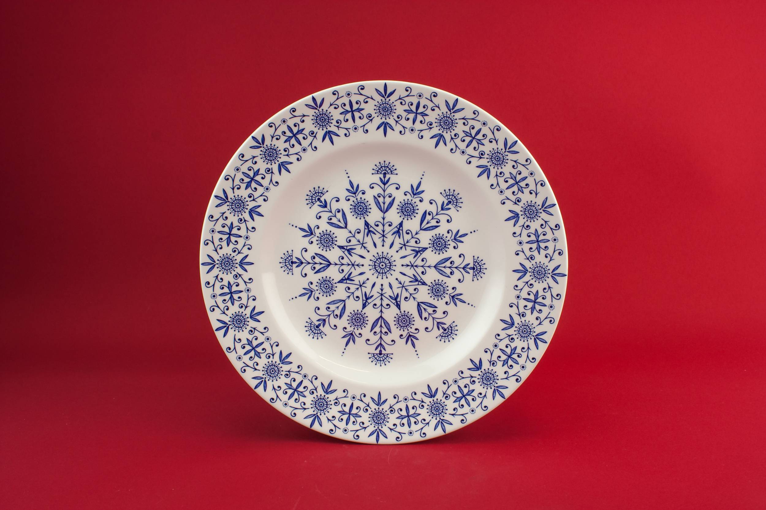 Vintage Pottery Midwinter — 2 blue and white plates