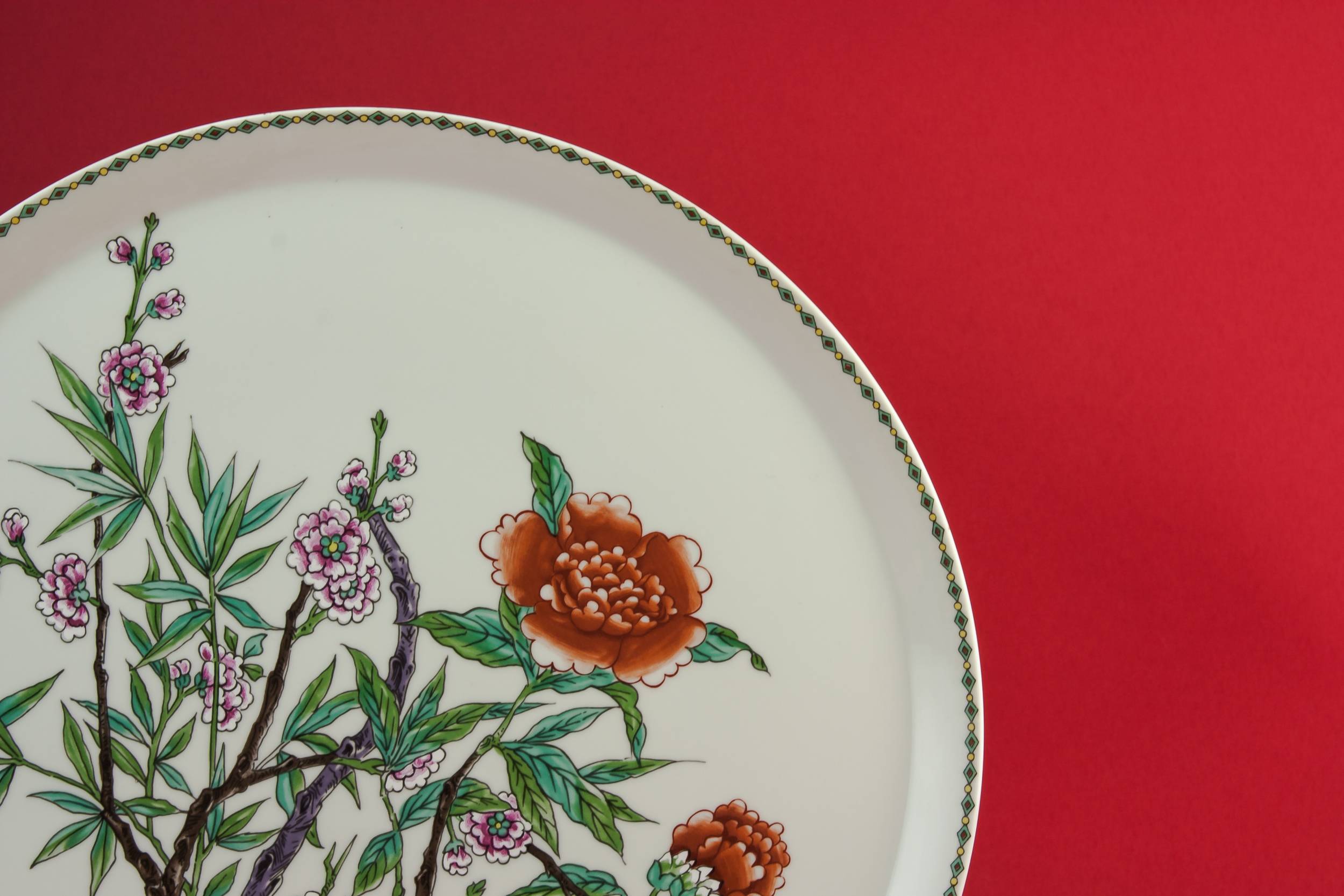 Large Vintage Floral — Limoges porcelain cake plate 1