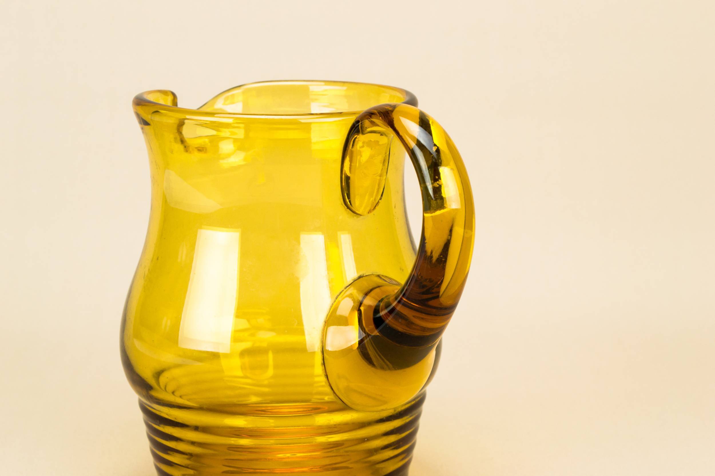 Glass Elegant Wavy — Art Deco glass jug 1