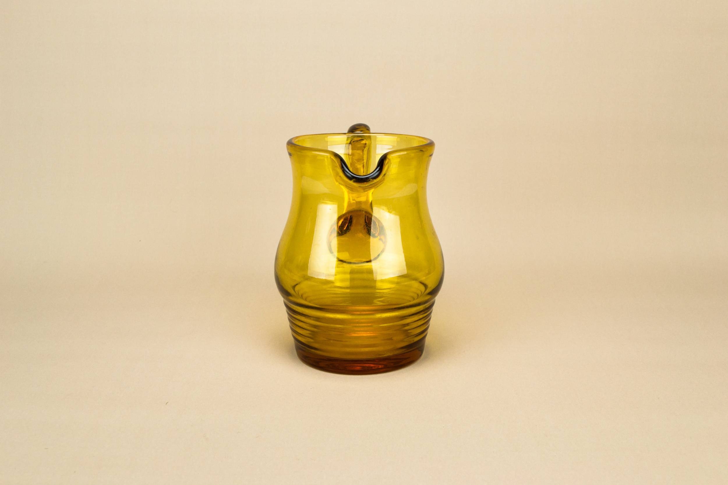 Glass Elegant Wavy — Art Deco glass jug 2