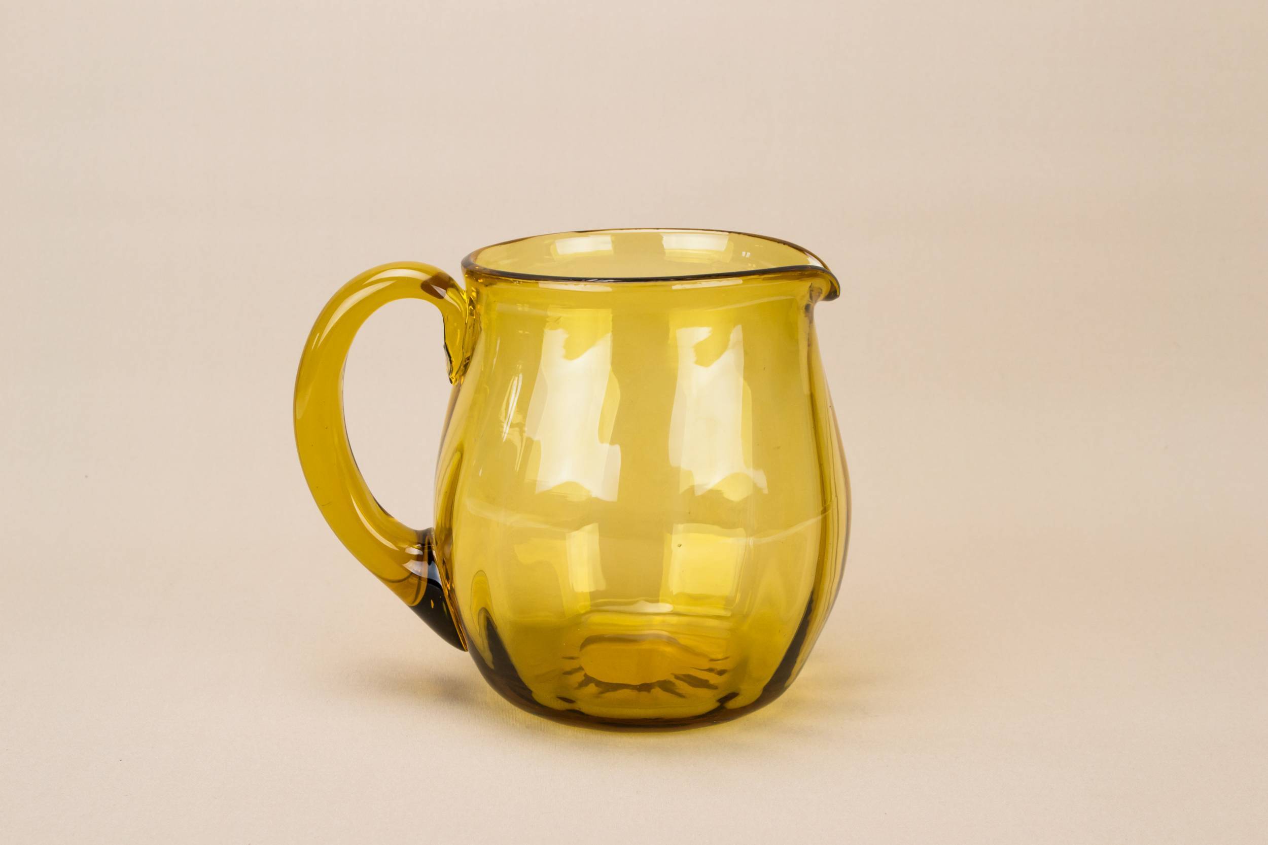 Elegant Vintage Glass — Amber glass jug