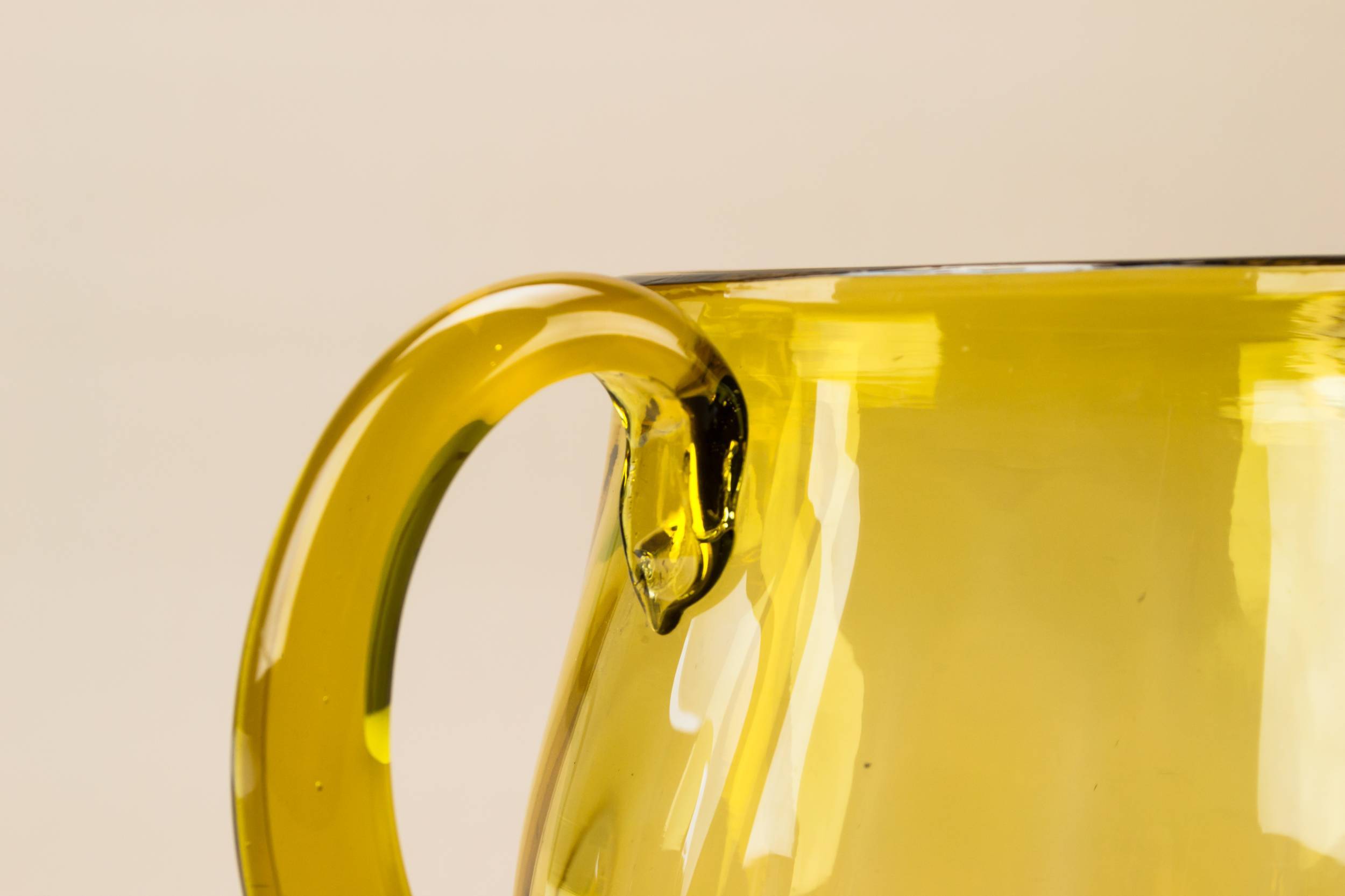 Elegant Vintage Glass — Amber glass jug 2