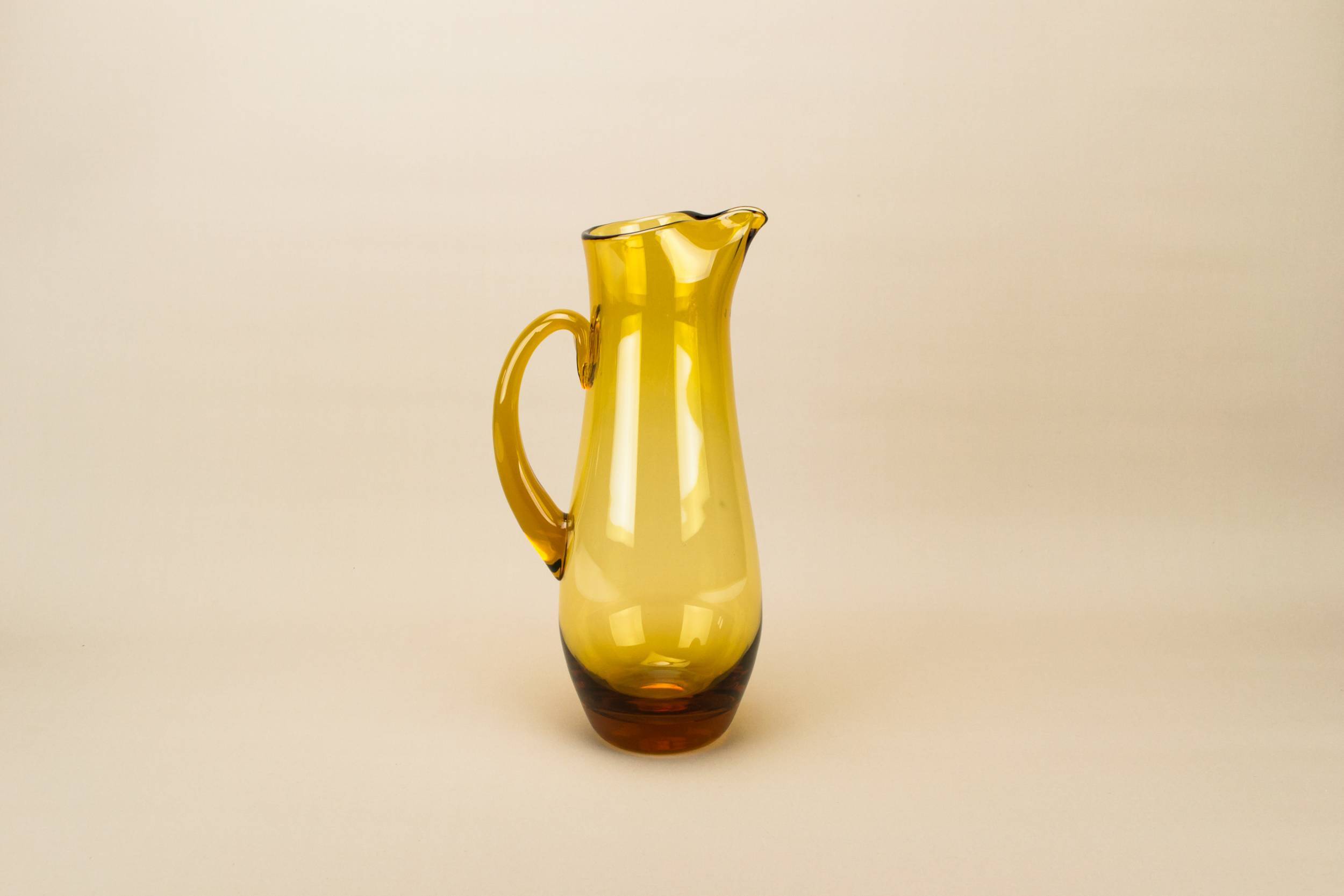 Vintage Modernist Glass — Glass water jug