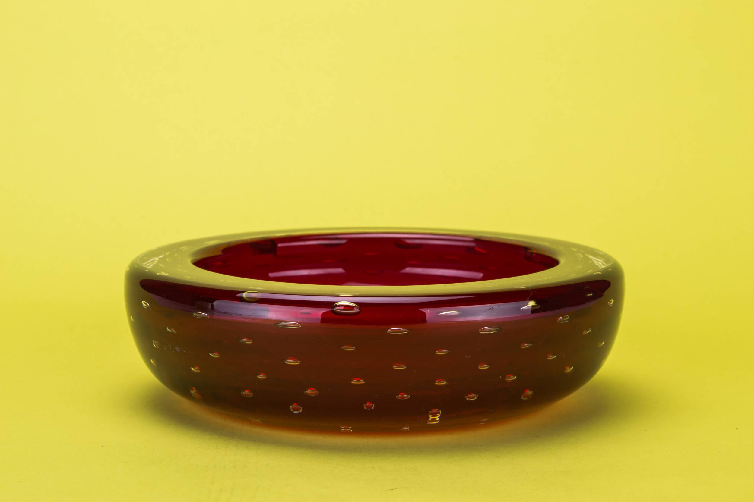 Retro Heavy 6'' — Whitefriars red glass bowl 1