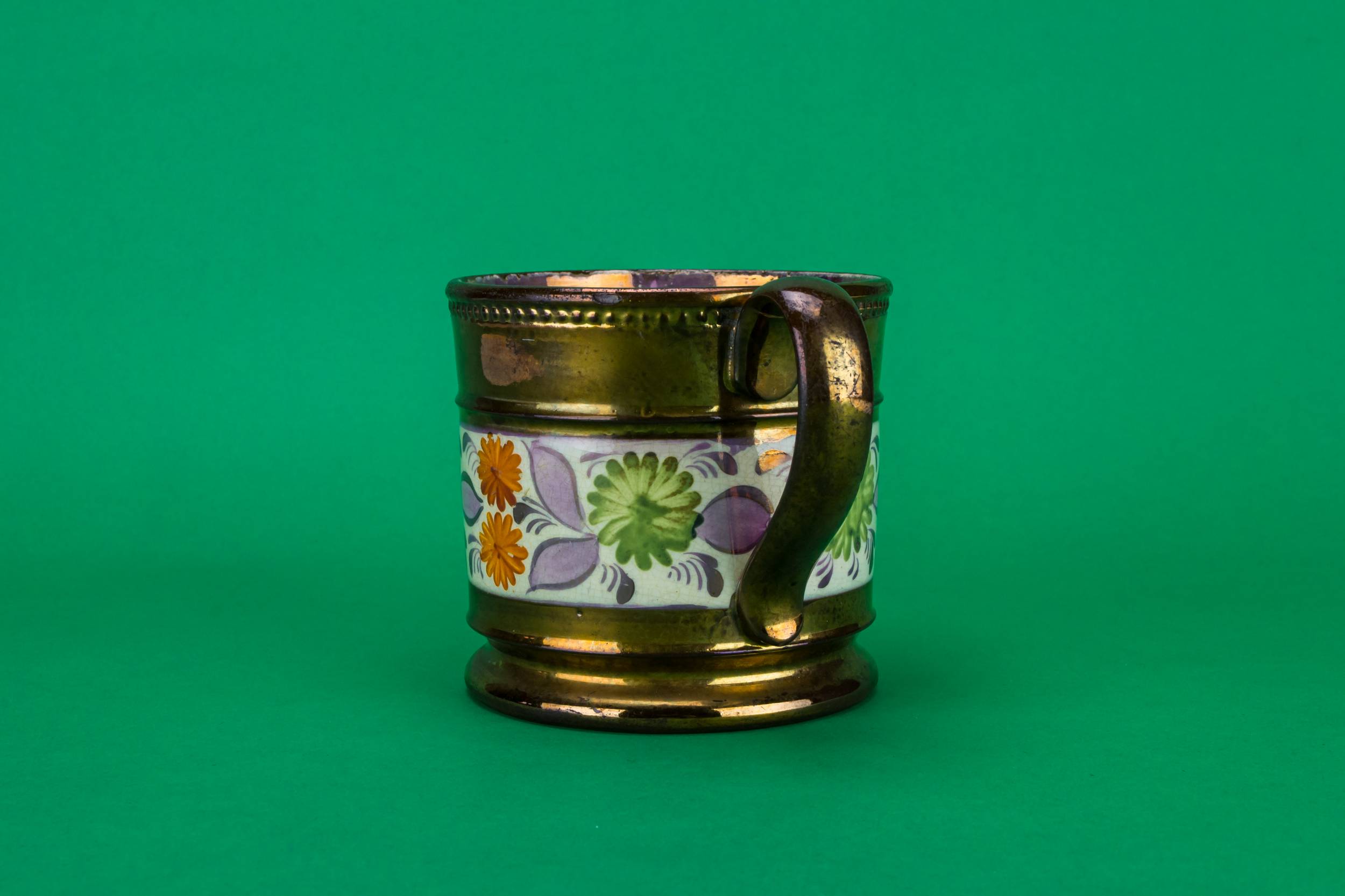 Retro Antique Floral — Lustre coffee can 2