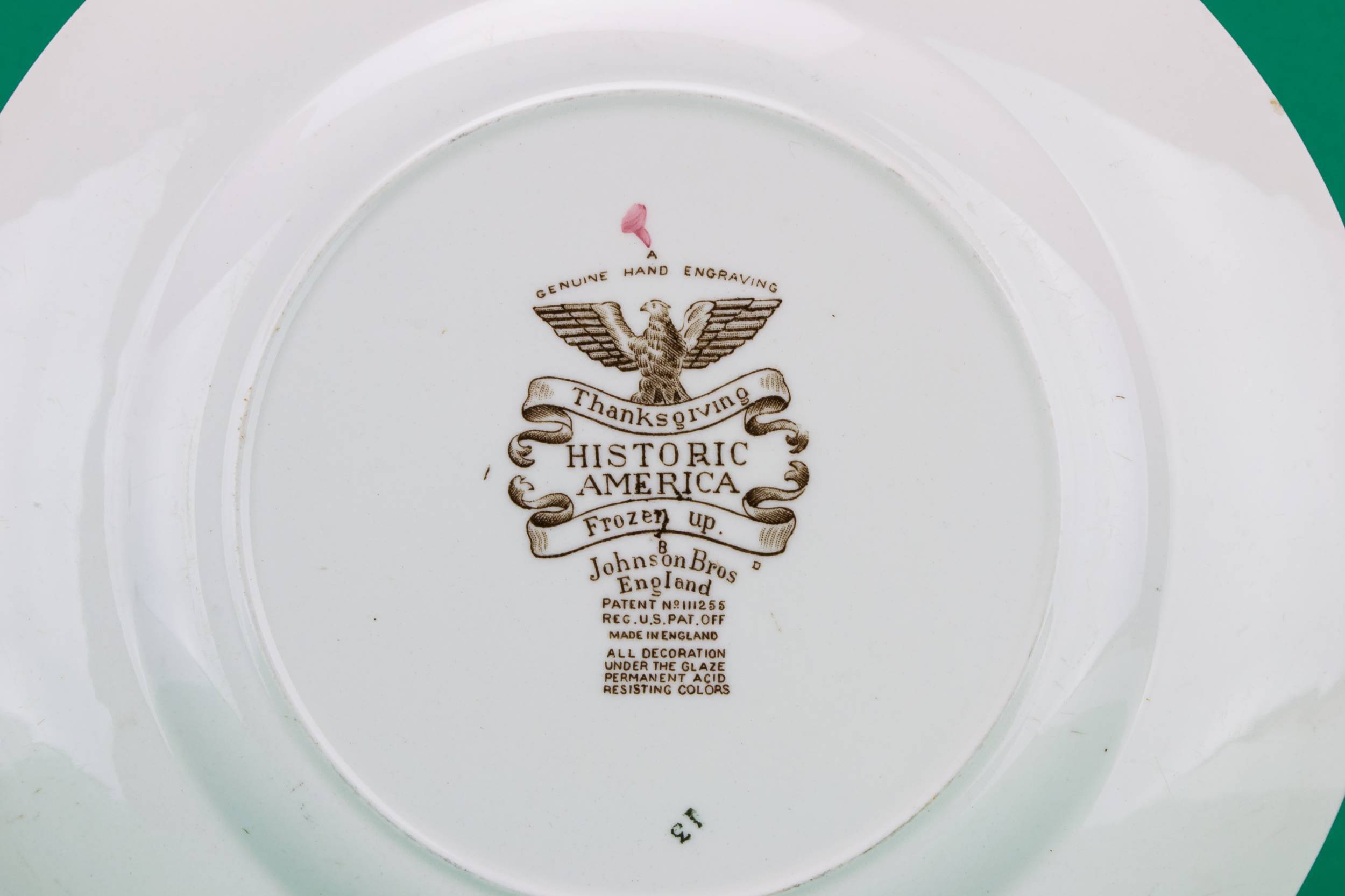 Vintage Porcelain Thanksgiving — 5 Porcelain dinner plate 2