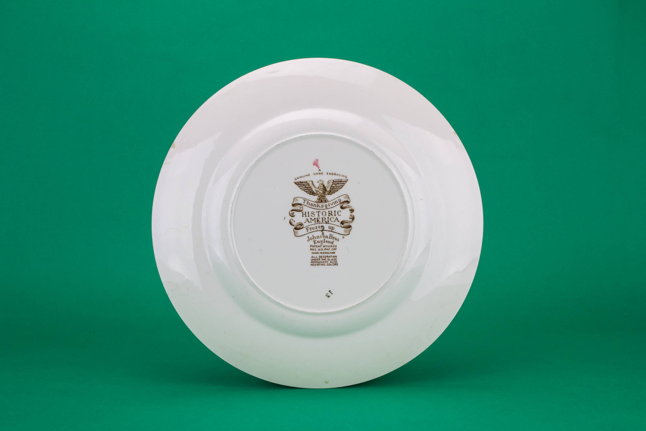 Vintage Porcelain Thanksgiving — 5 Porcelain dinner plate 4