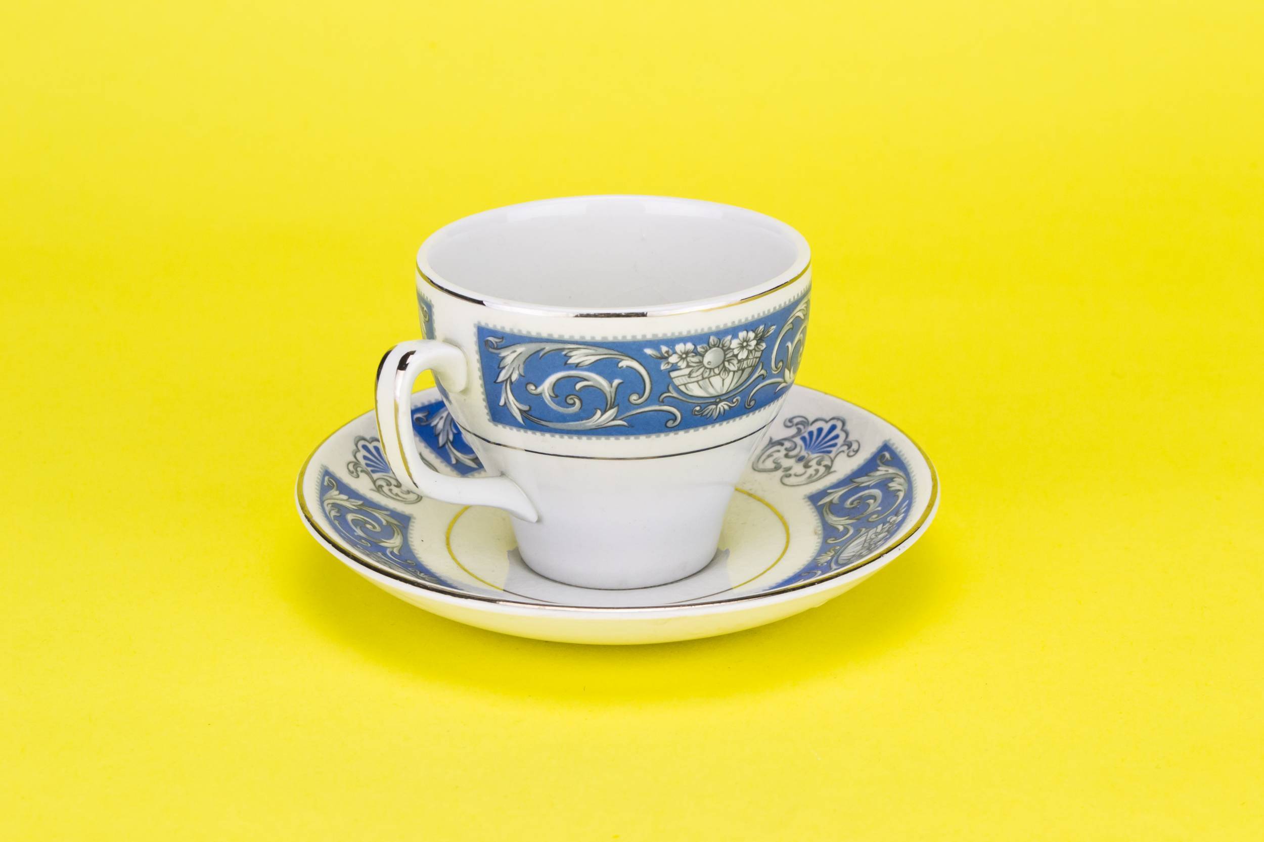 Persons Vintage Porcelain — Blue coffee set for 6