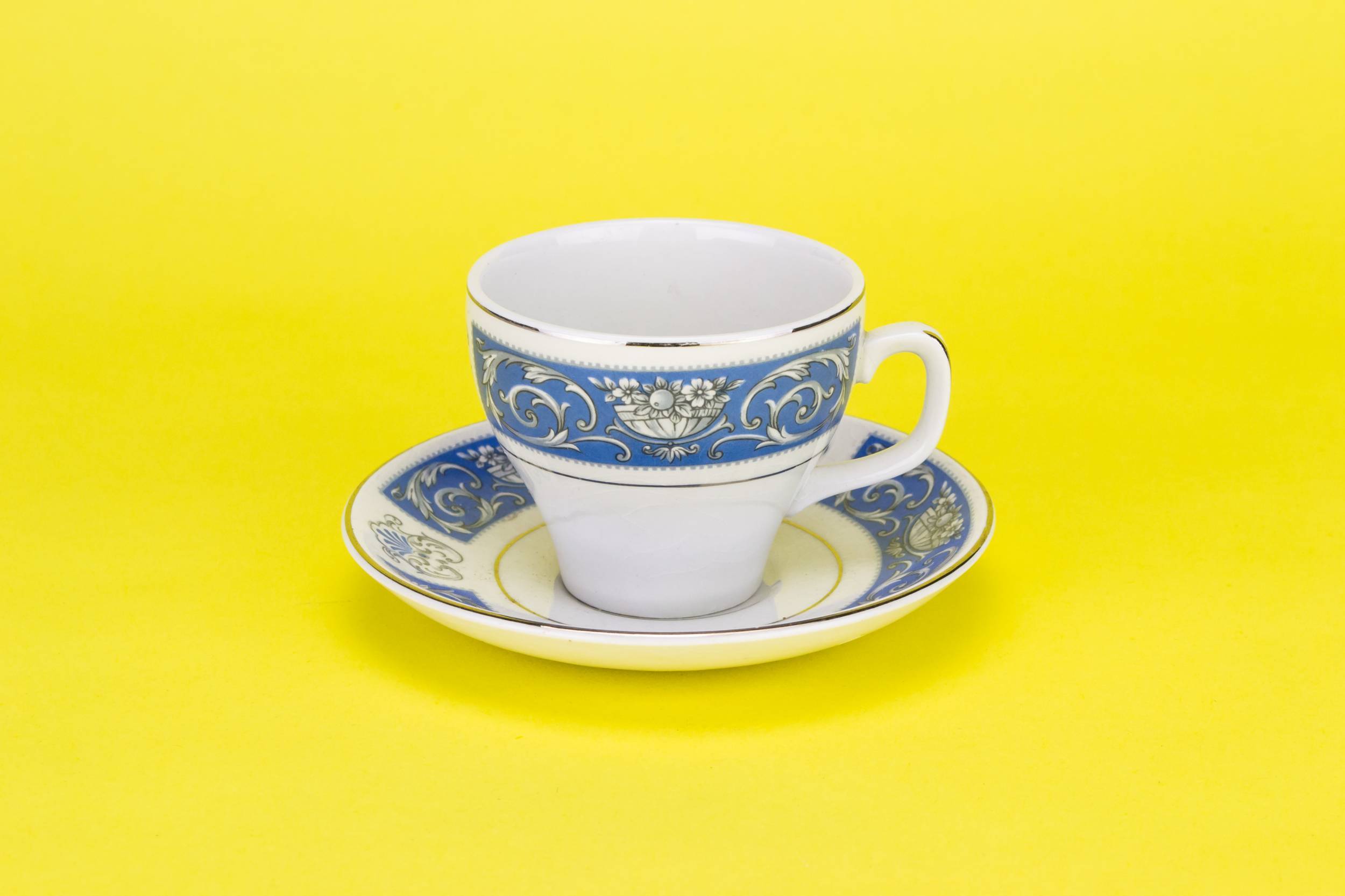 Persons Vintage Porcelain — Blue coffee set for 6 1