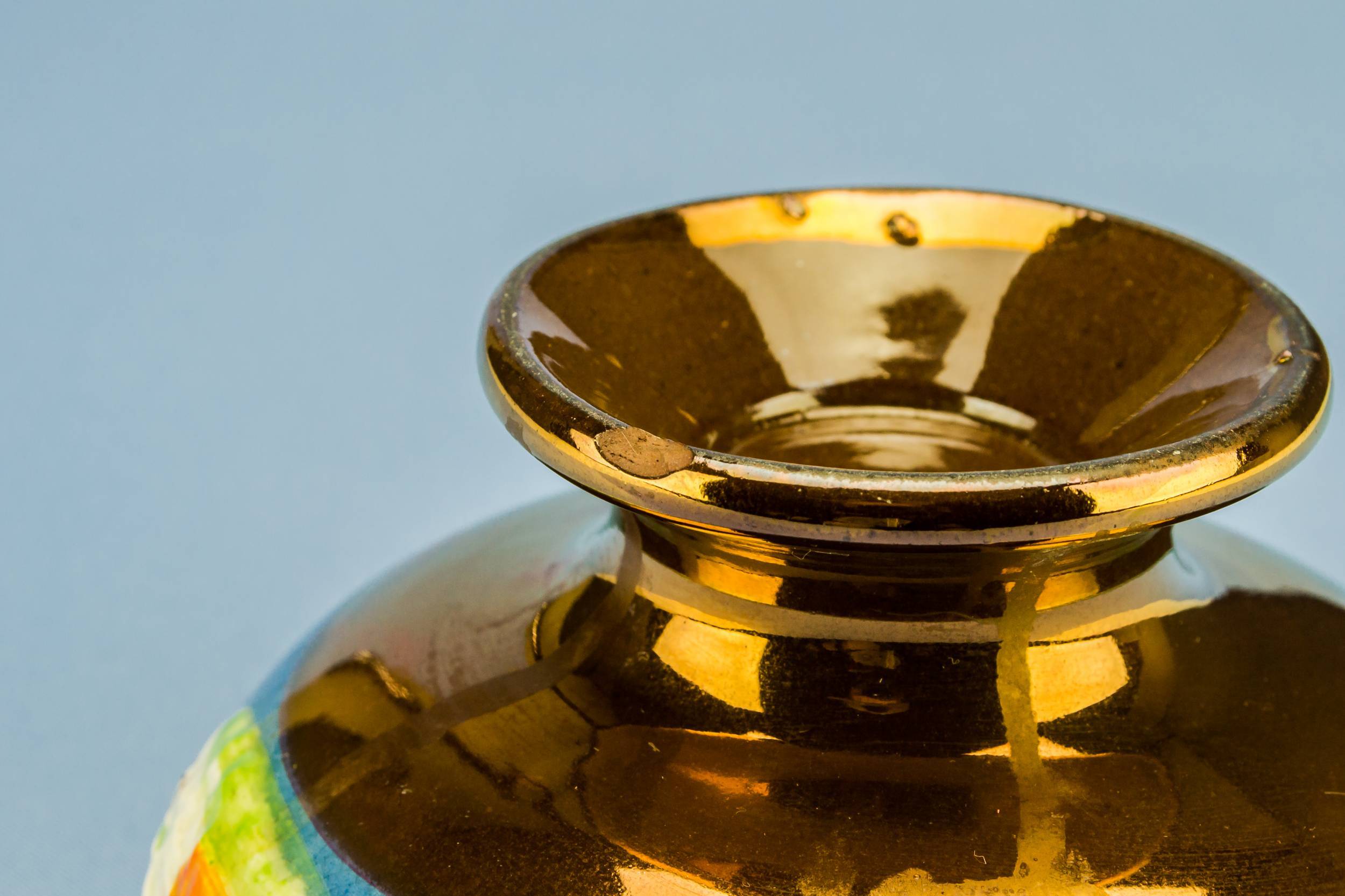 Victorian Antique Figures — Lustre sugar bowl 3
