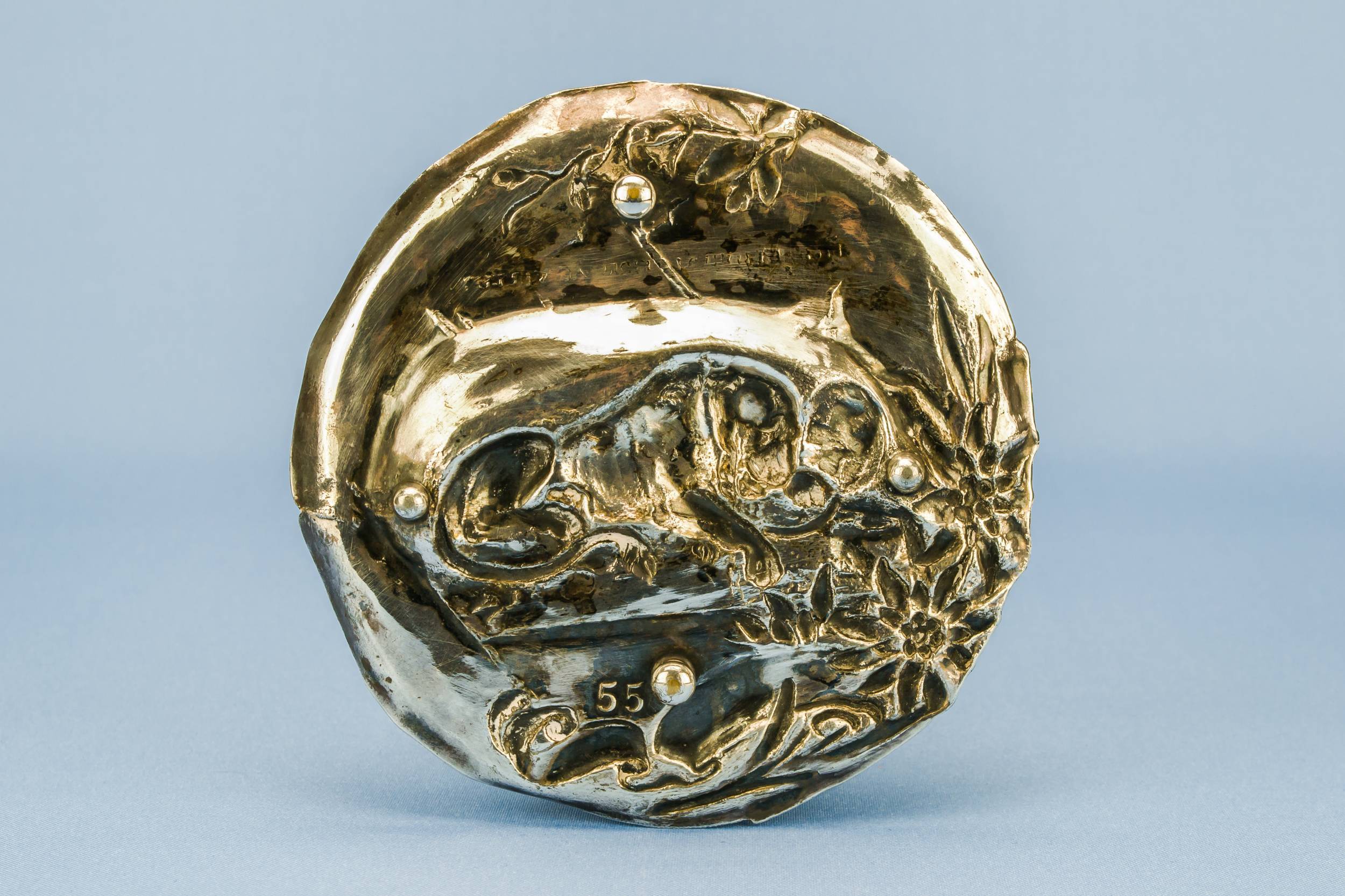 Silver Plated Metal — Small lion tray 1