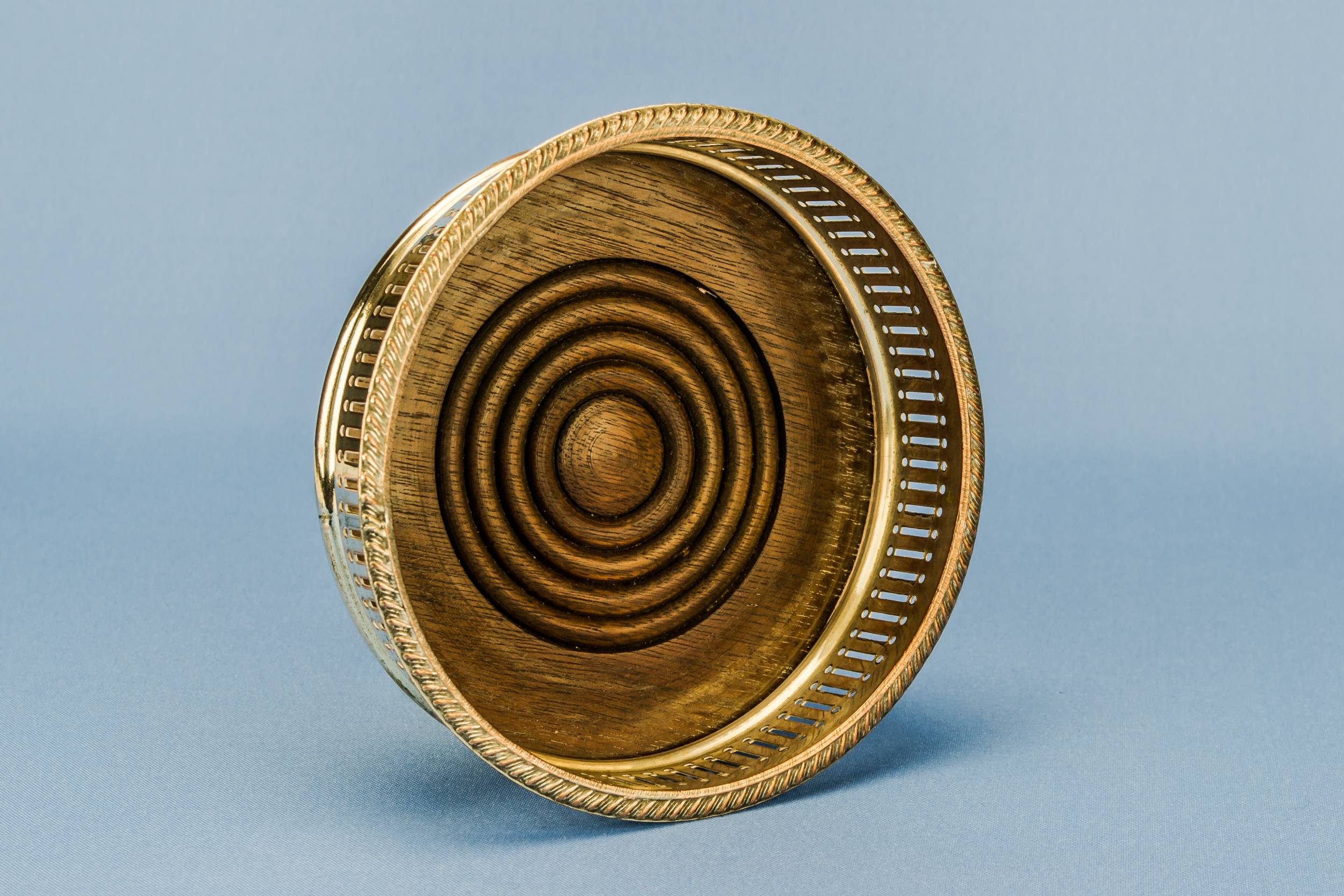 Silver Plated and — Large silver plated coaster 1