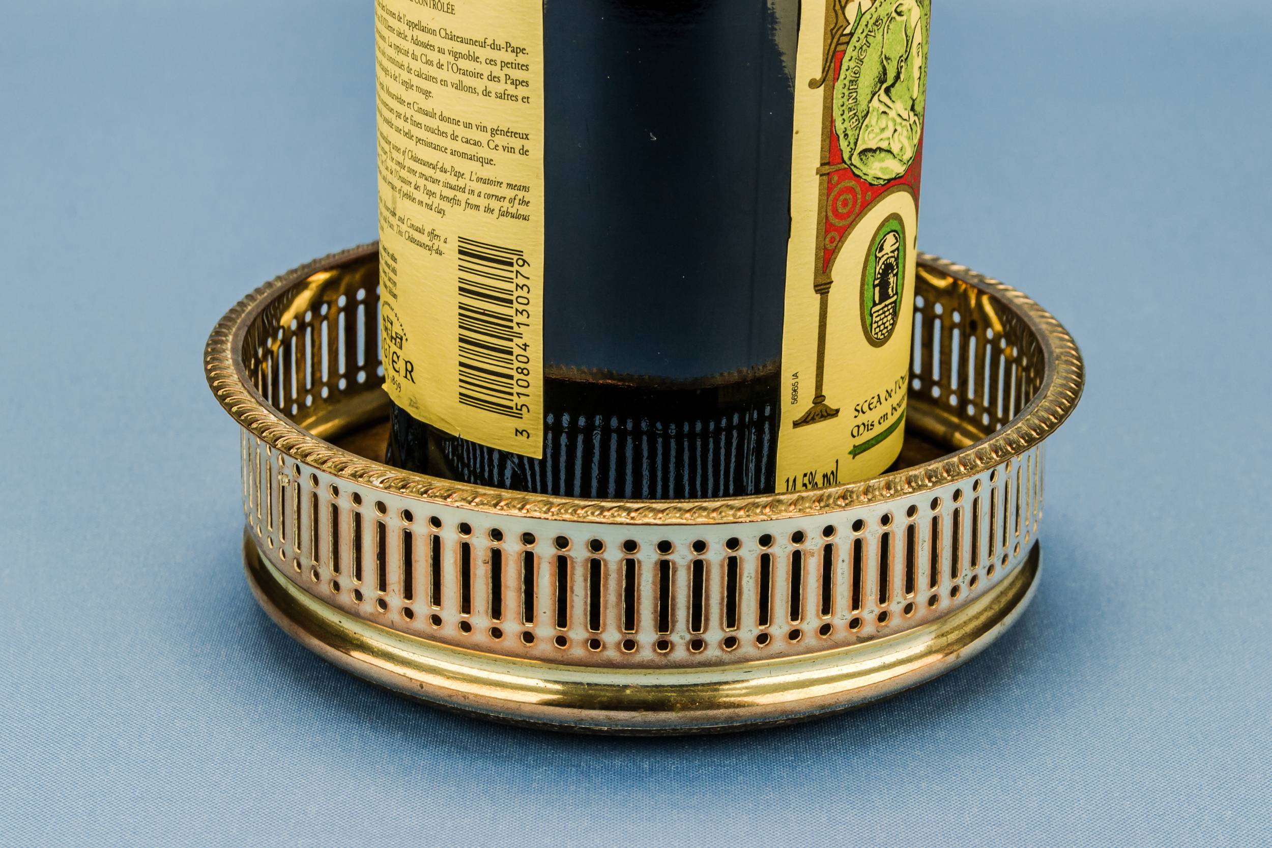 Silver Plated and — Large silver plated coaster 2