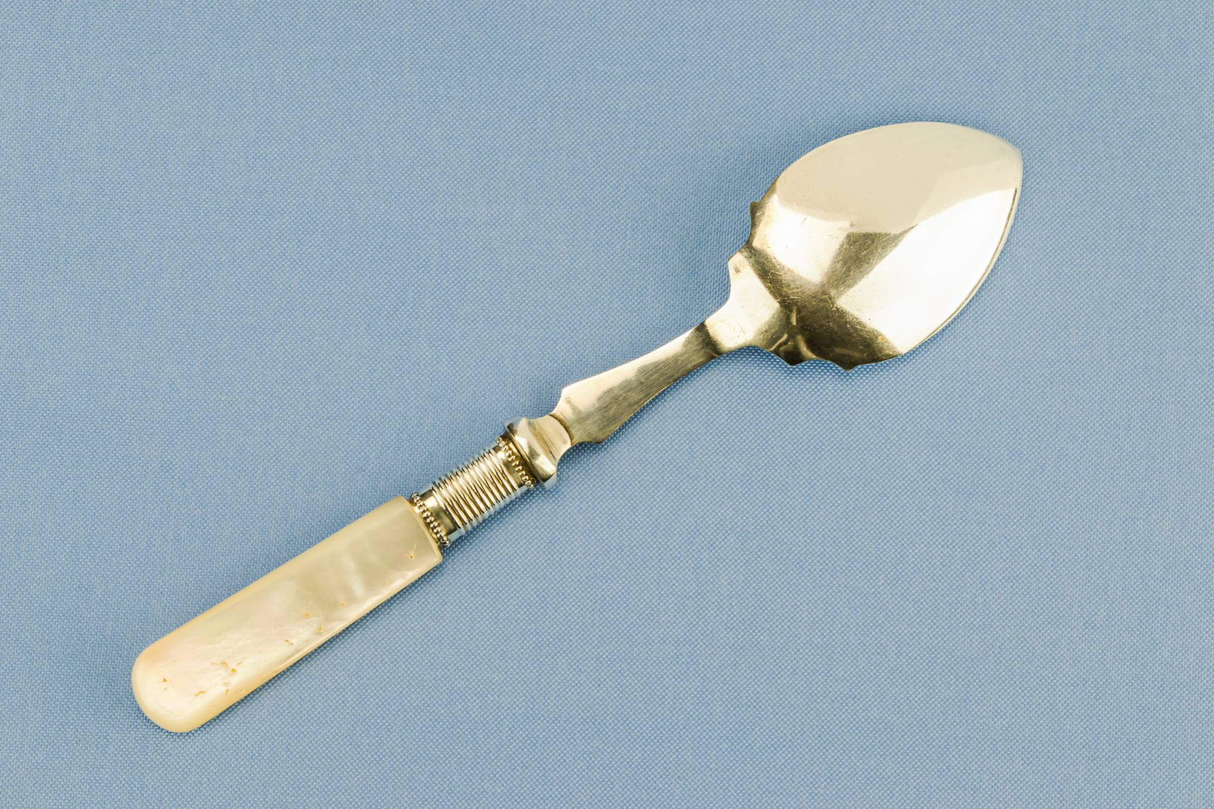 Victorian Spectacular Floral — Mother of pearl spoon 1