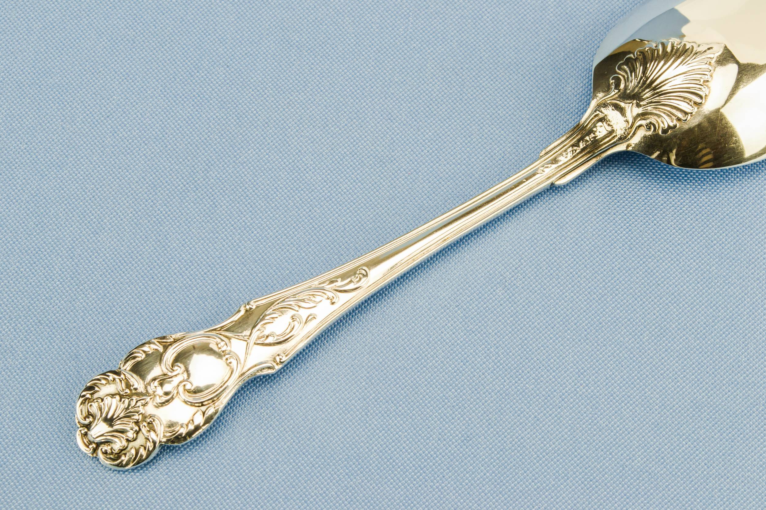 Silver Plated Dessert — Silver plated serving spoon 2