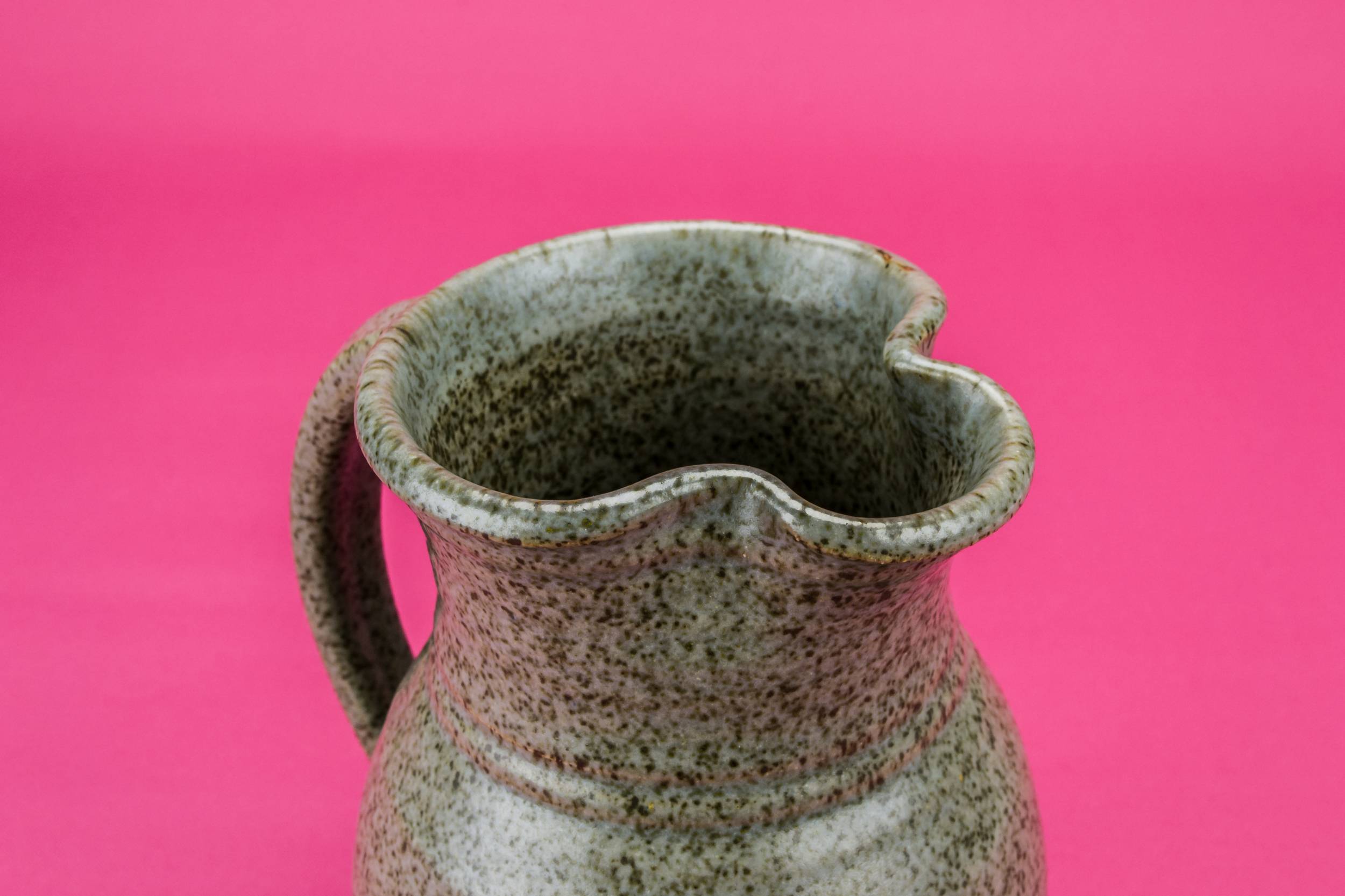 Modernist Vintage Stoneware — Grey water jug 2