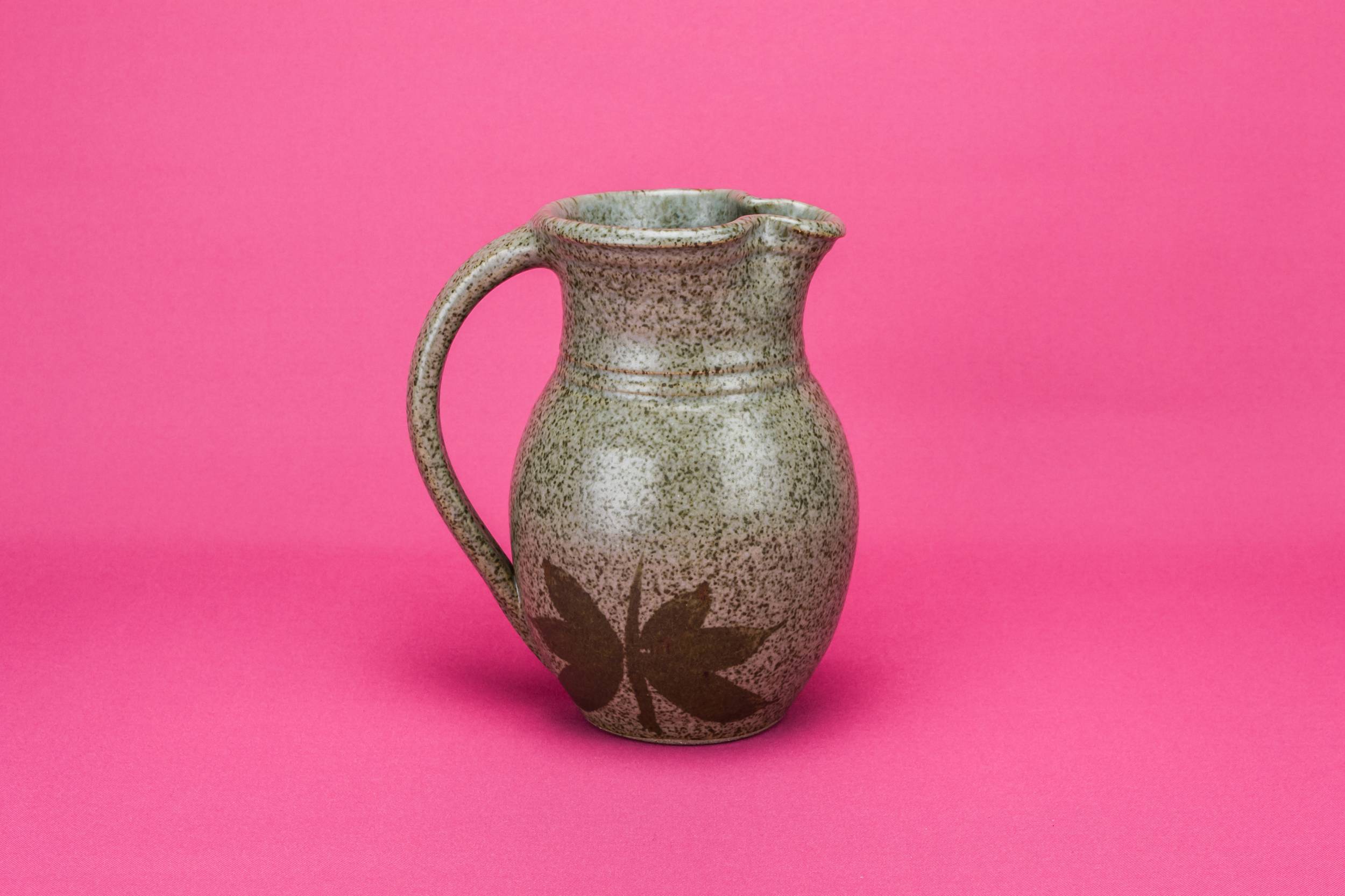 Modernist Vintage Stoneware — Grey water jug