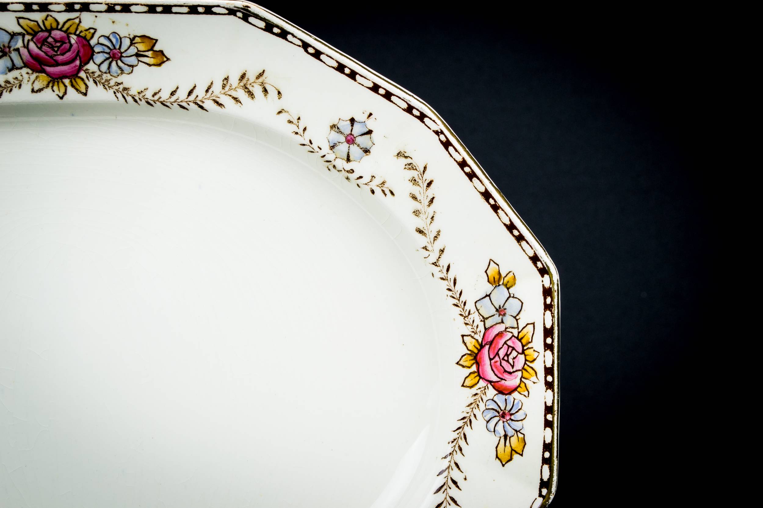 Elegant Art Deco — Floral serving platter 1