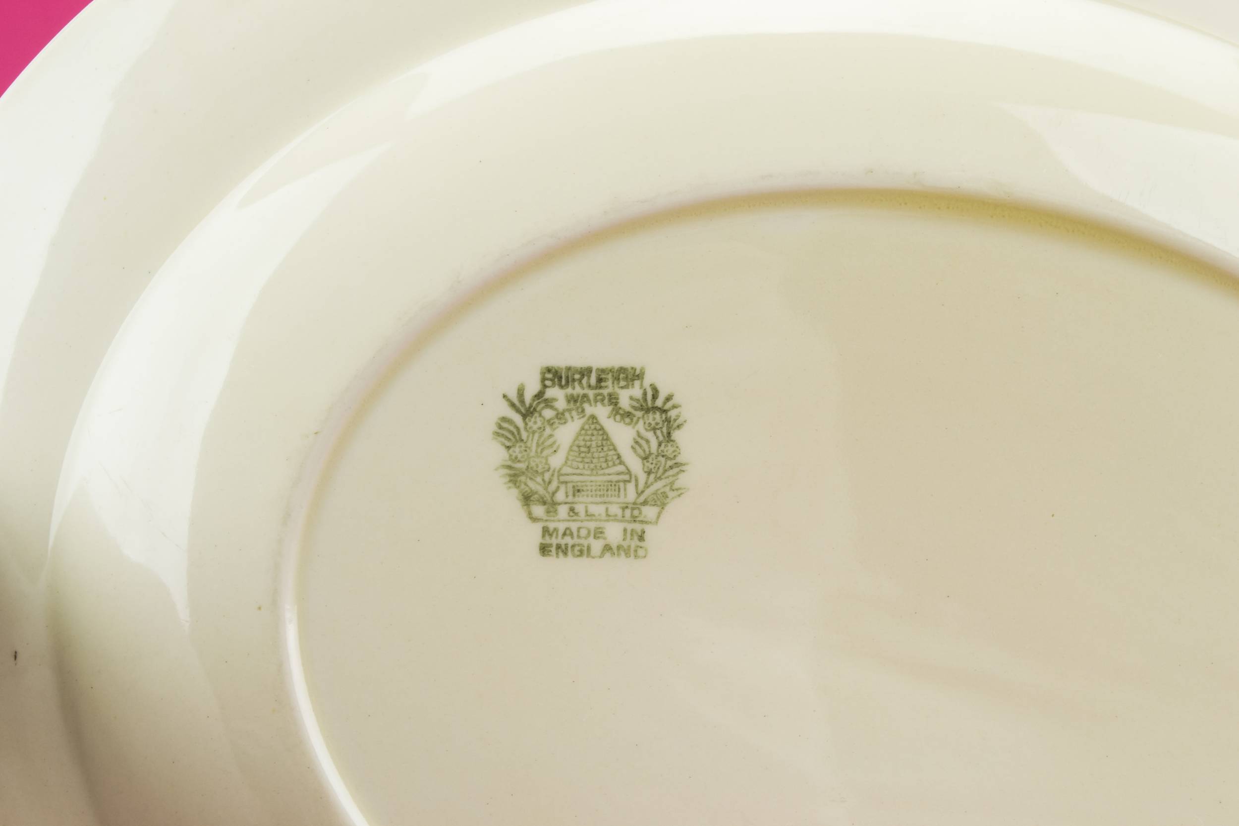 Porcelain Vintage Floral — Art Deco serving platter 1