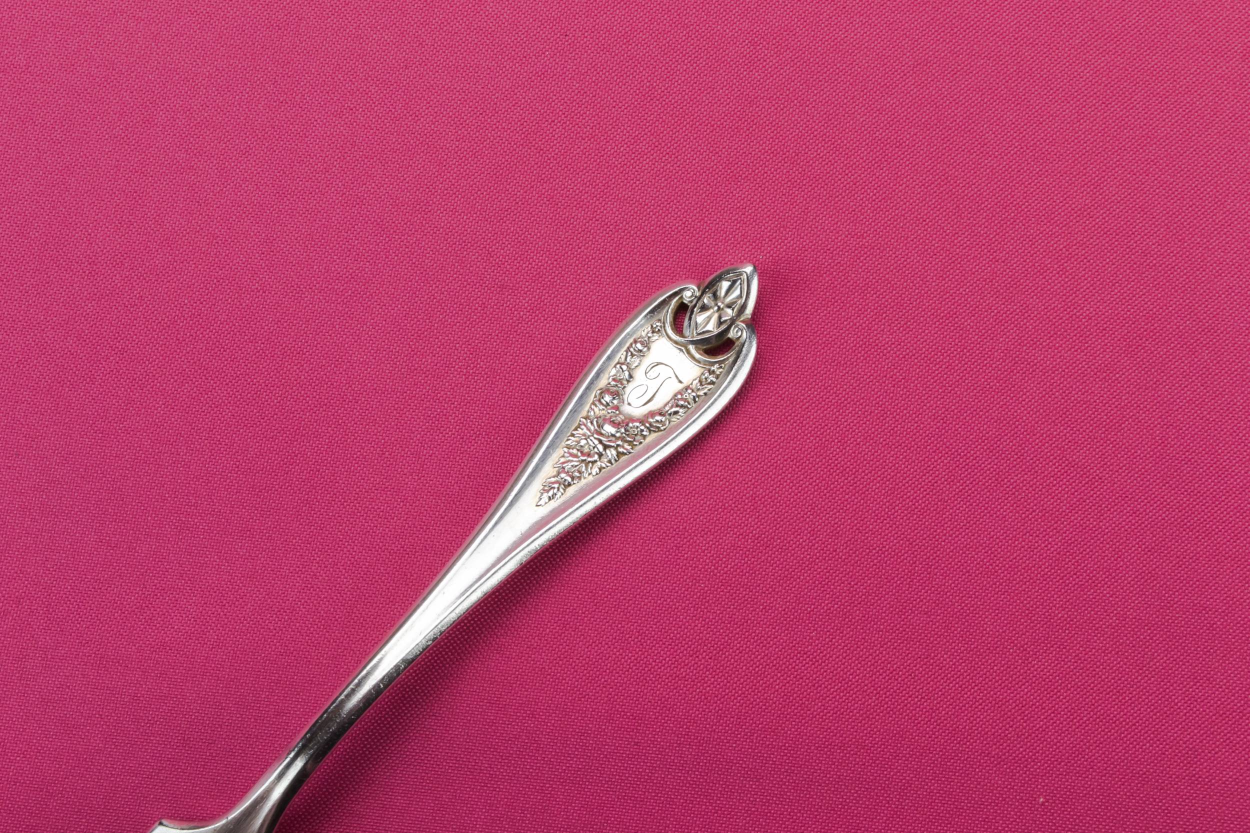 Neo-classical Antique Silver — 5 silver plated dinner forks 3